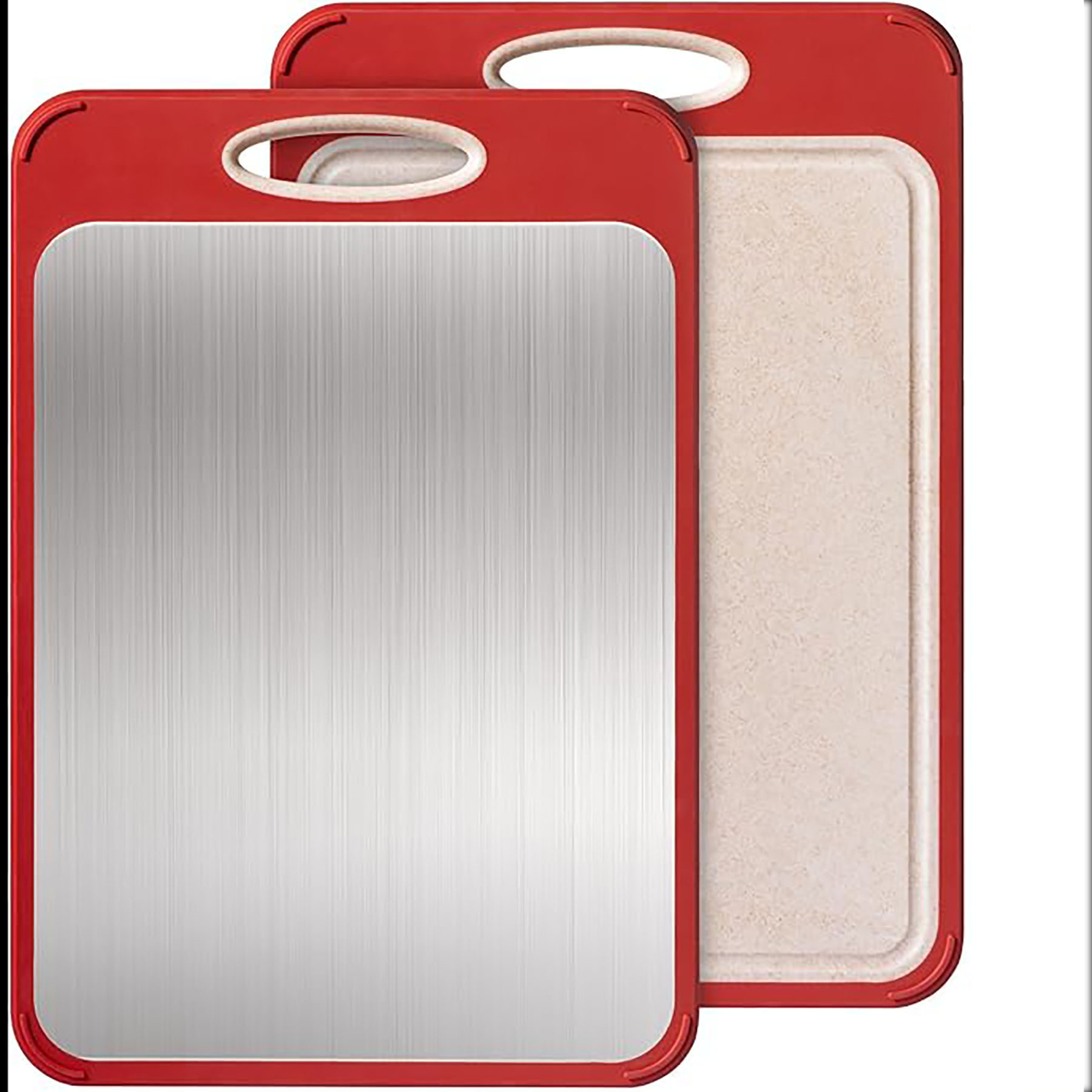 Double Sided Stainless Steel Cutting Board 2
