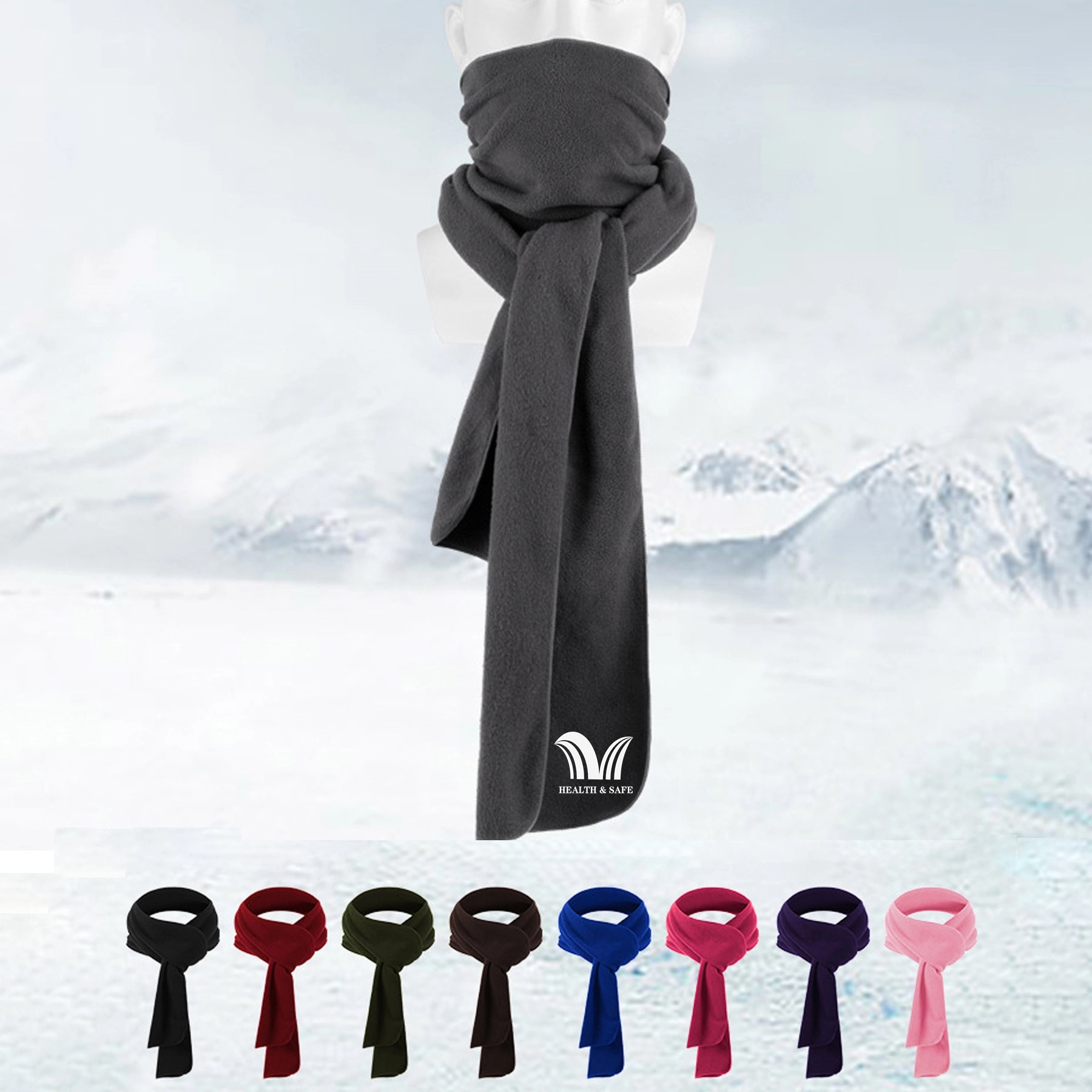 2 In 1 Fleece Neck Gaiter Scarf 1