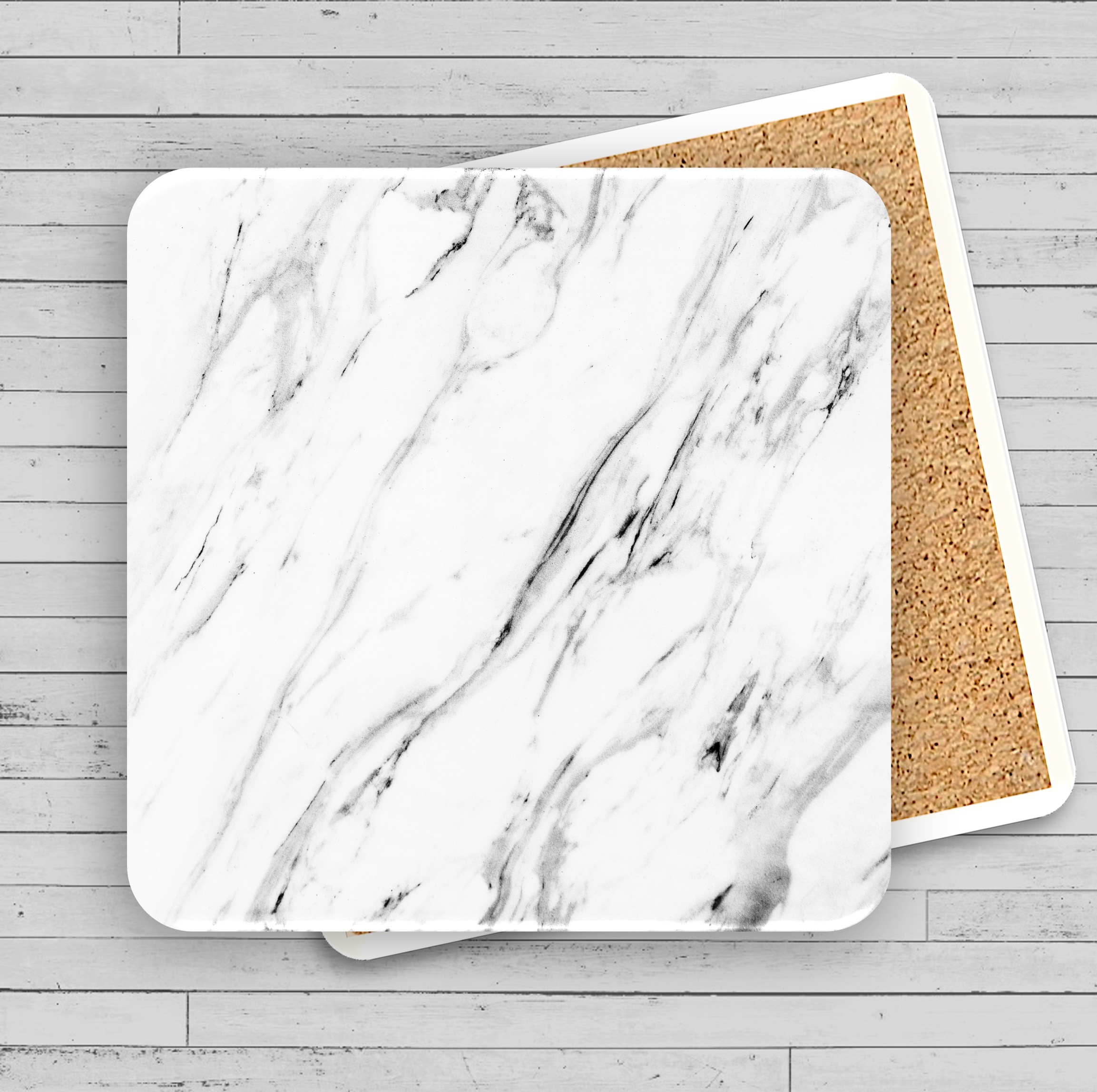 Faux Marble Printed Square Coaster 4