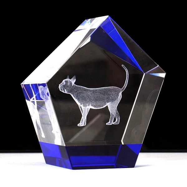 3D Laser Engraved Crystal Trophy 4