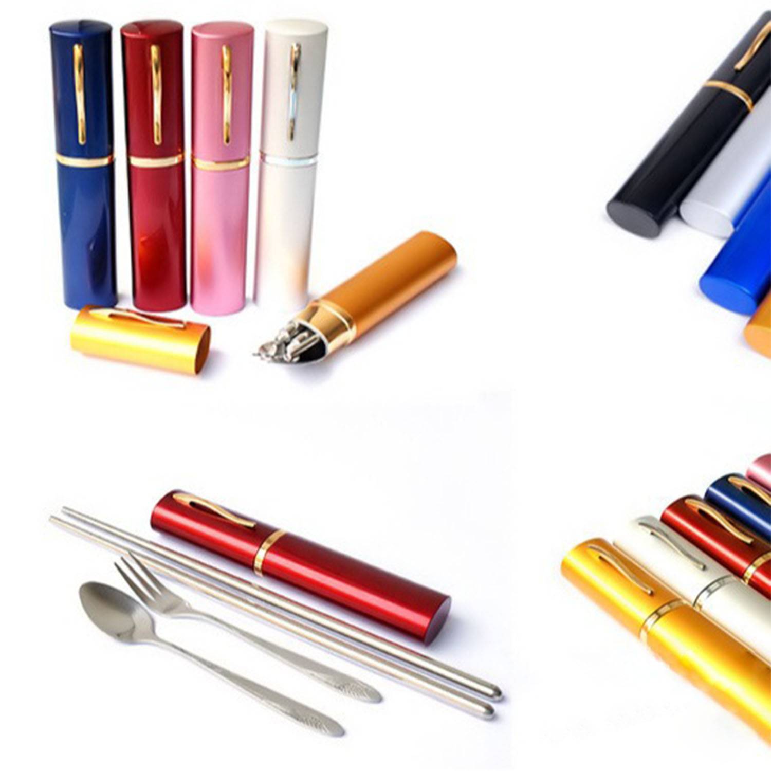 3 in 1 Stainless Steel Chopsticks Fork Spoon Cutlery Set 6