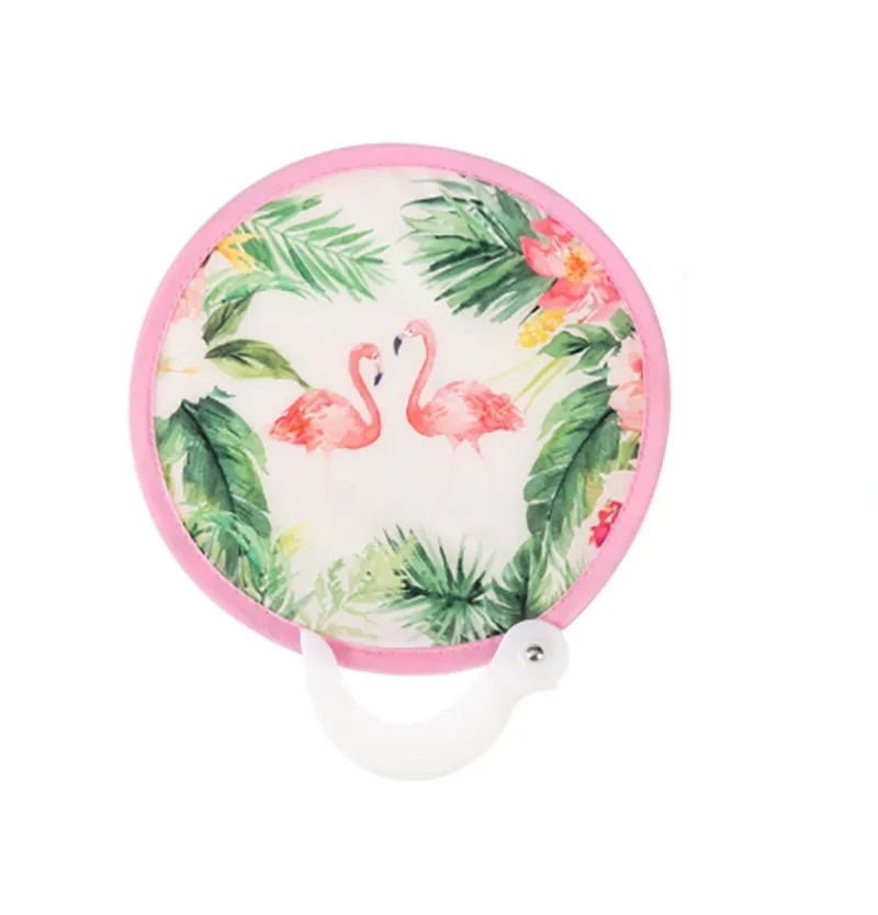 Custom round foldable frisbee fan 6