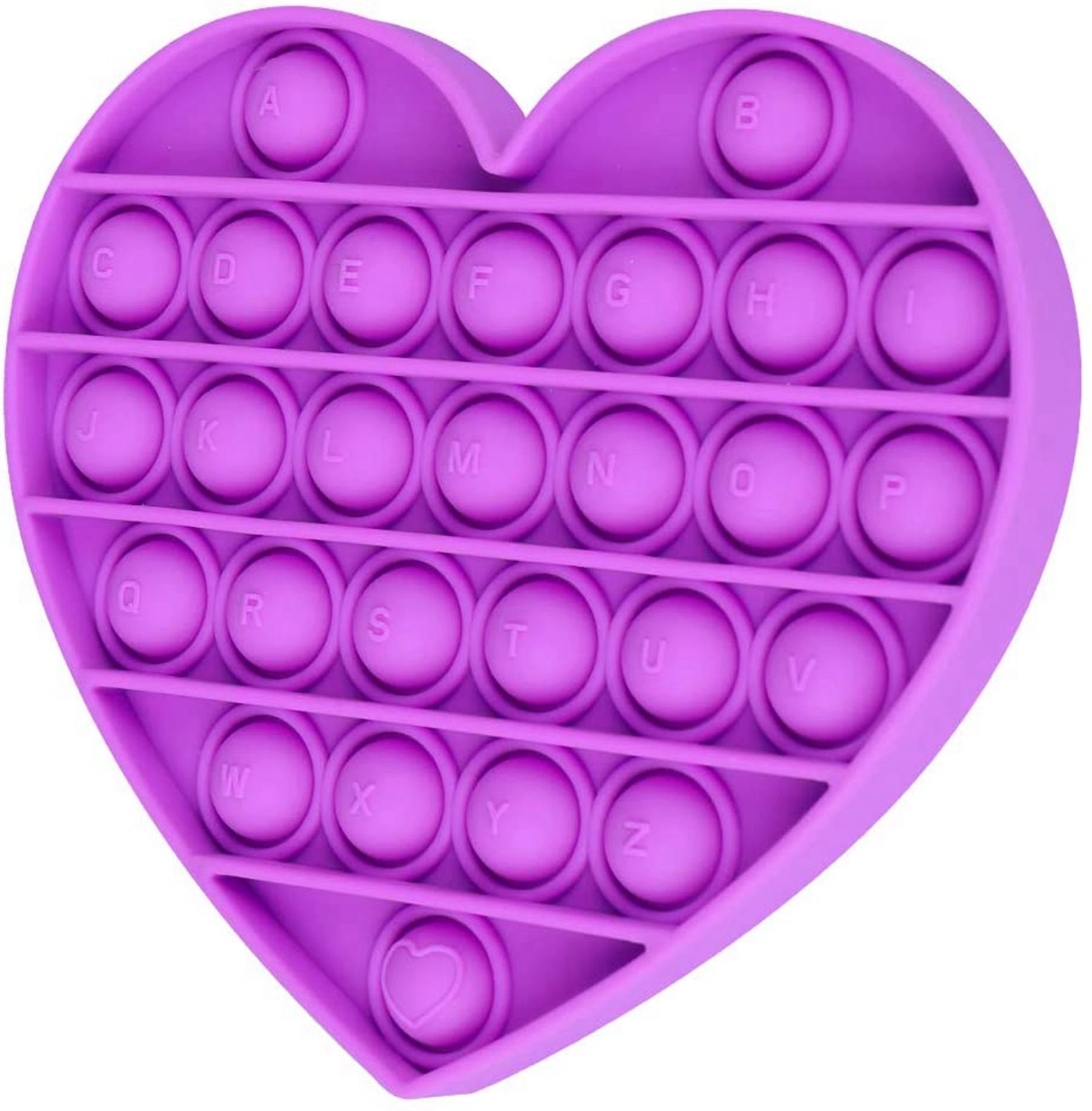 Heart Shape Push Pop Bubble Fidget Toy 16