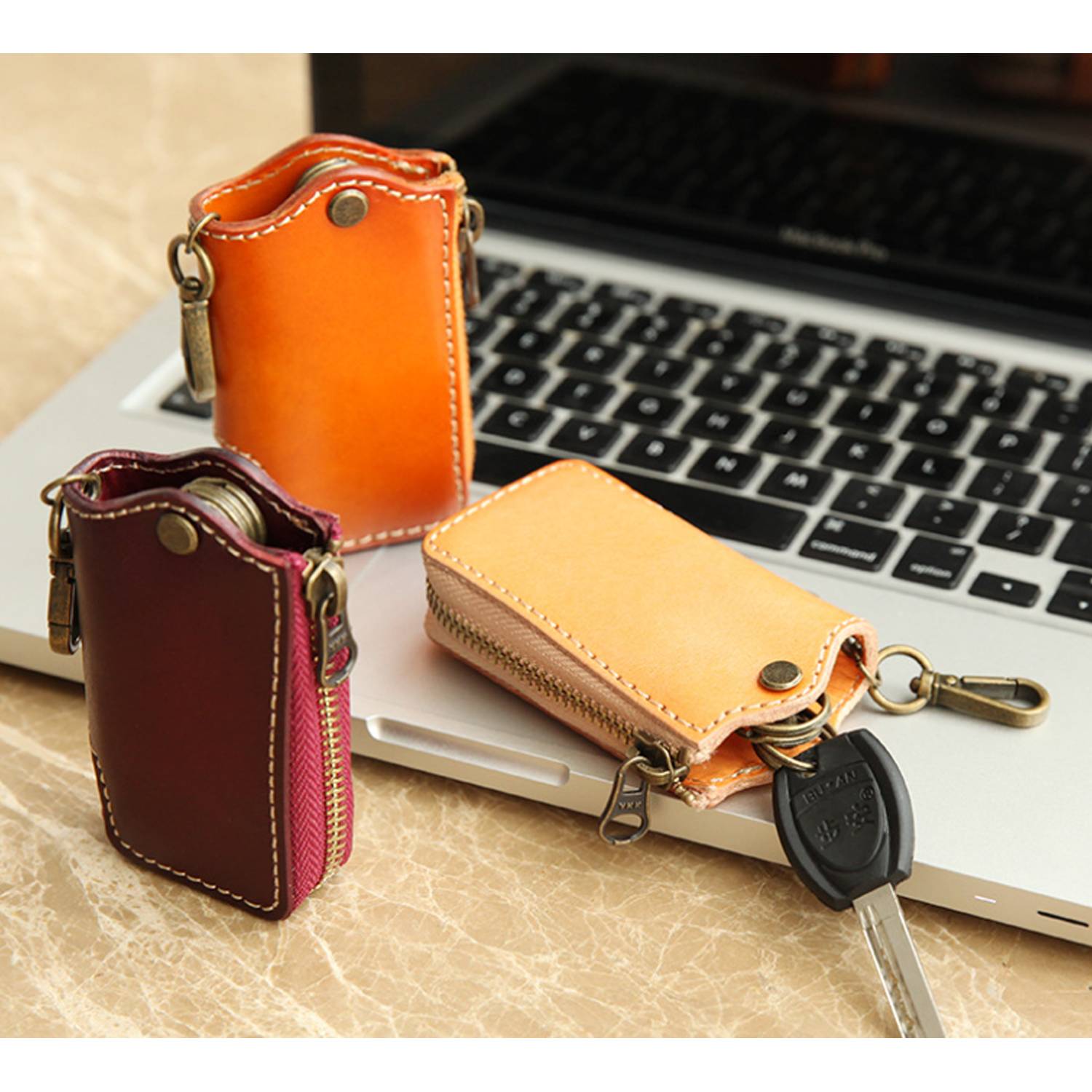 Lastra Leather Key Ring Case 5
