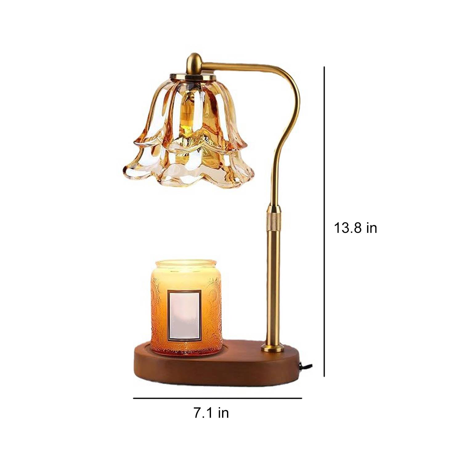 Adjustable Height Dimmable Candle Warmer Lamp 5