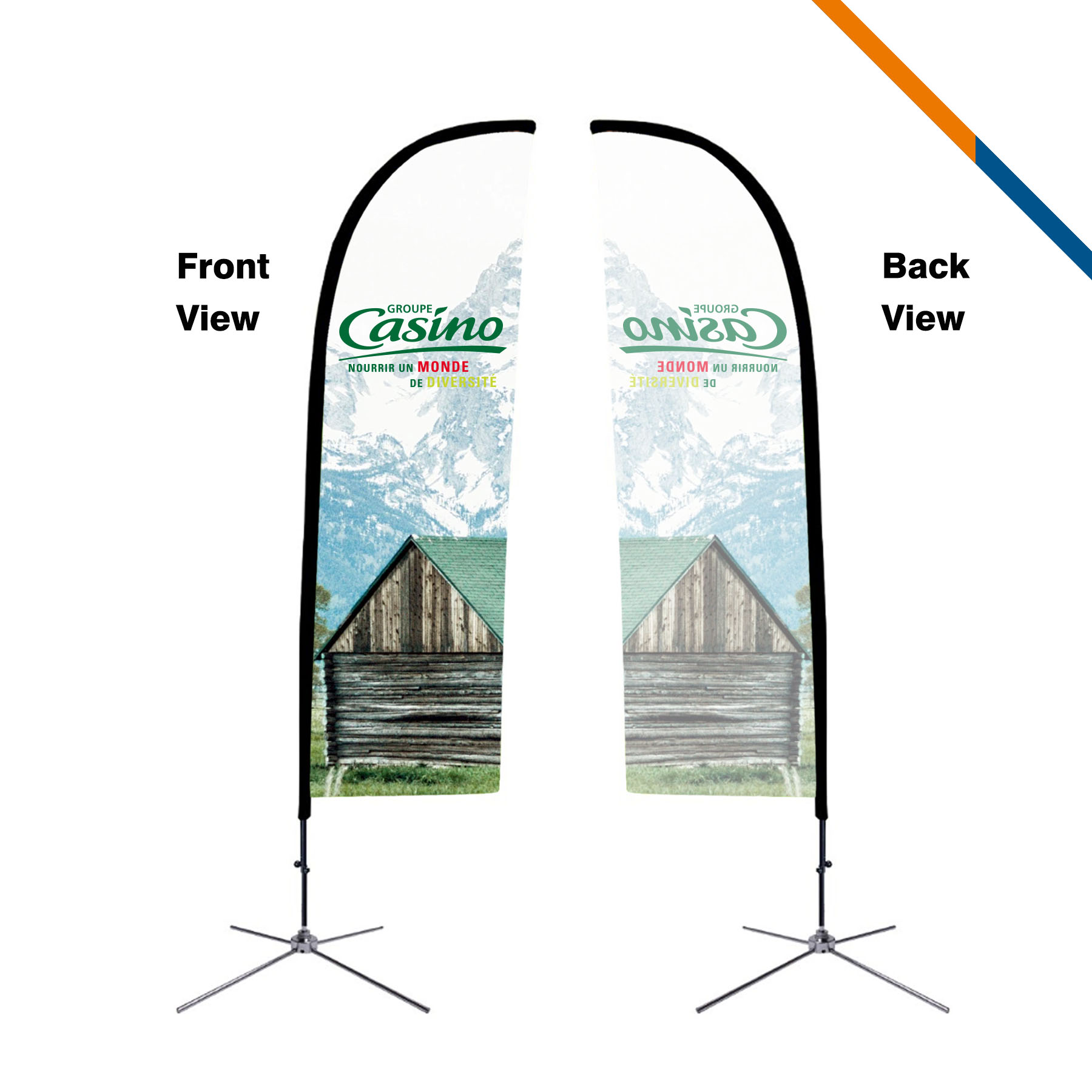 10' Waver Single-Sided Straight Flag 6