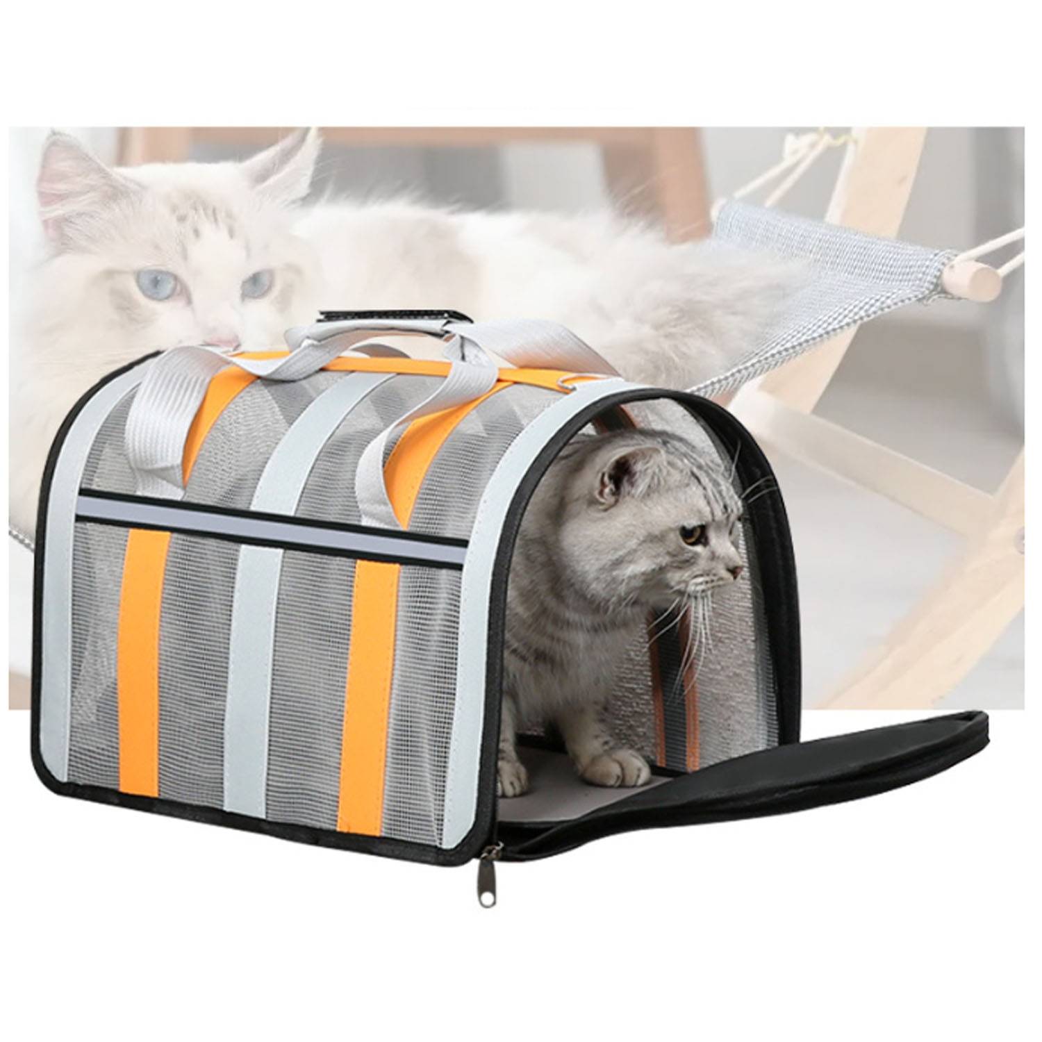 Oxford Pet Travel Carrier Bag Cat Summer Breathable Handbag 5