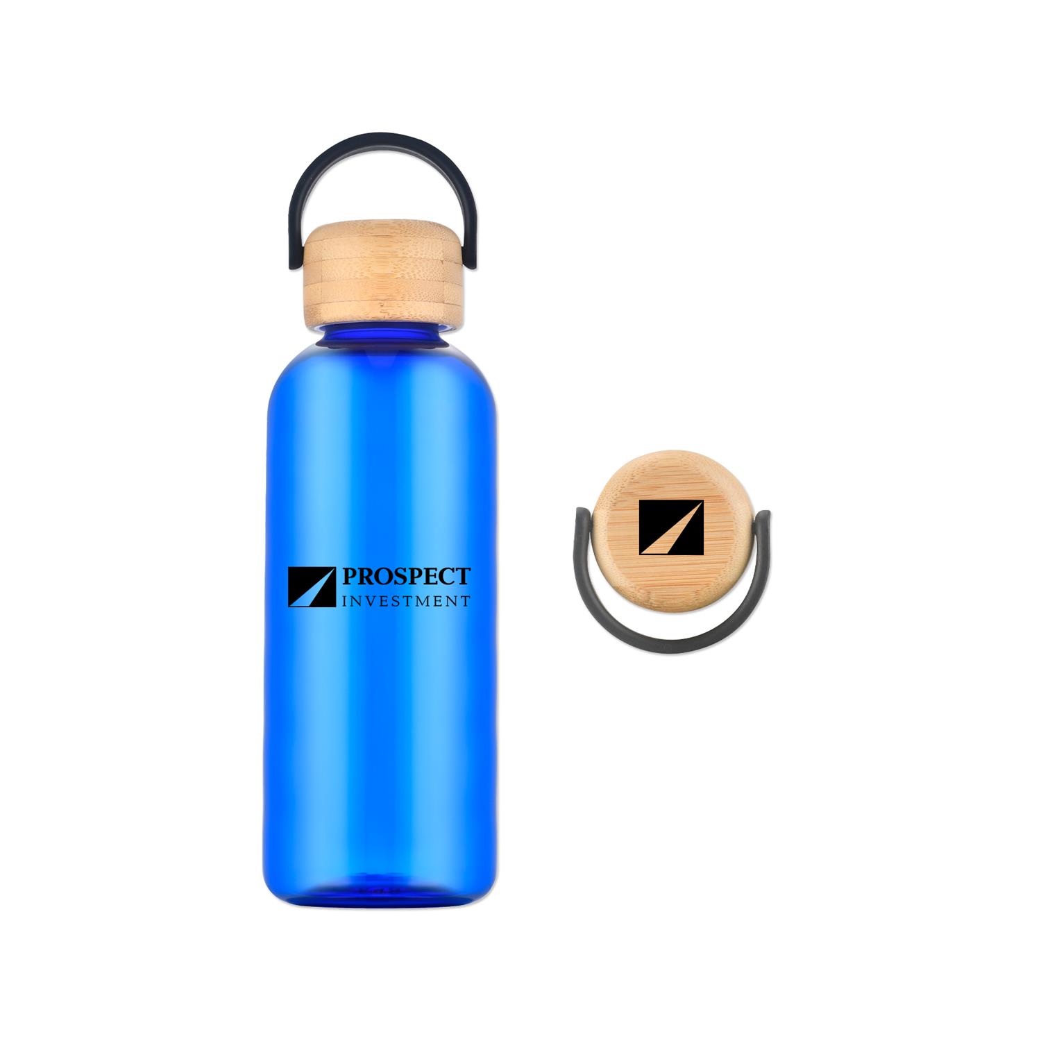 21 Oz. RPET Water Bottle with Bamboo Lid 2