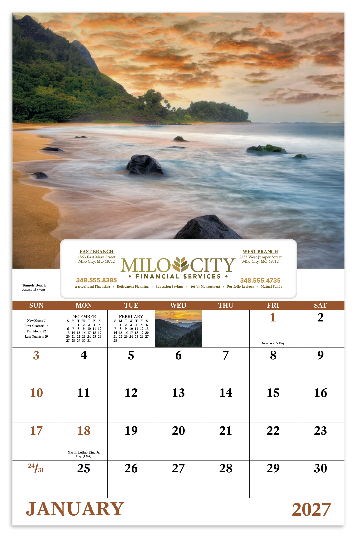 Good Value™ Landscapes of America - Window Calendar 32