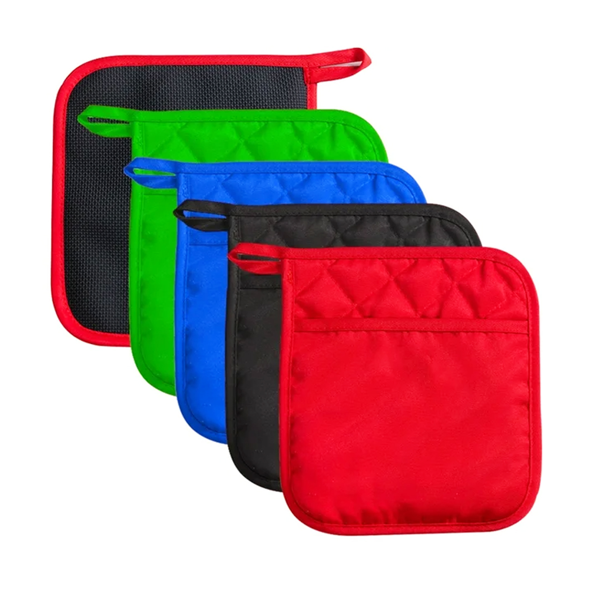 Quilted Red Pot Holder for Kitchen Use 3