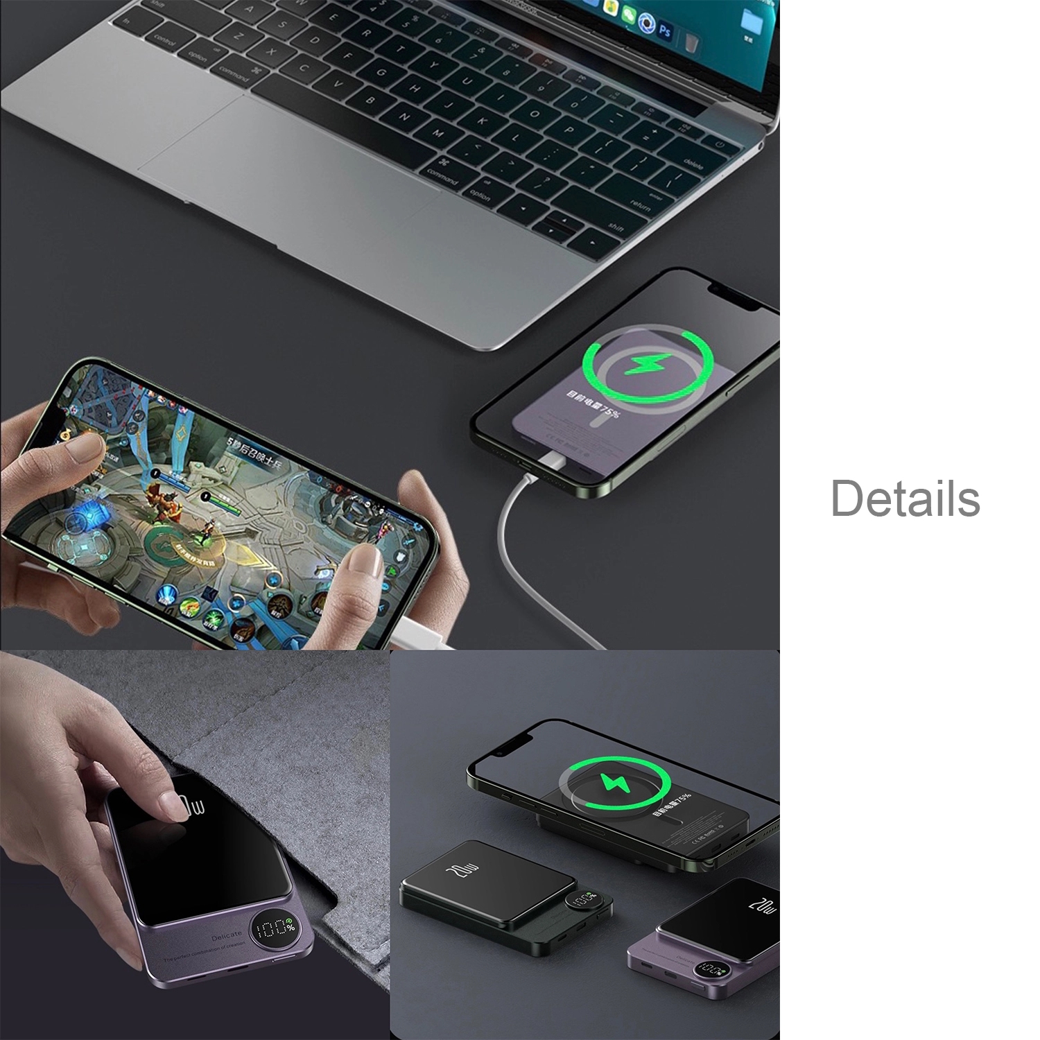 10000 Mah Ultra-Thin Convenient Wireless Fast Charging 2