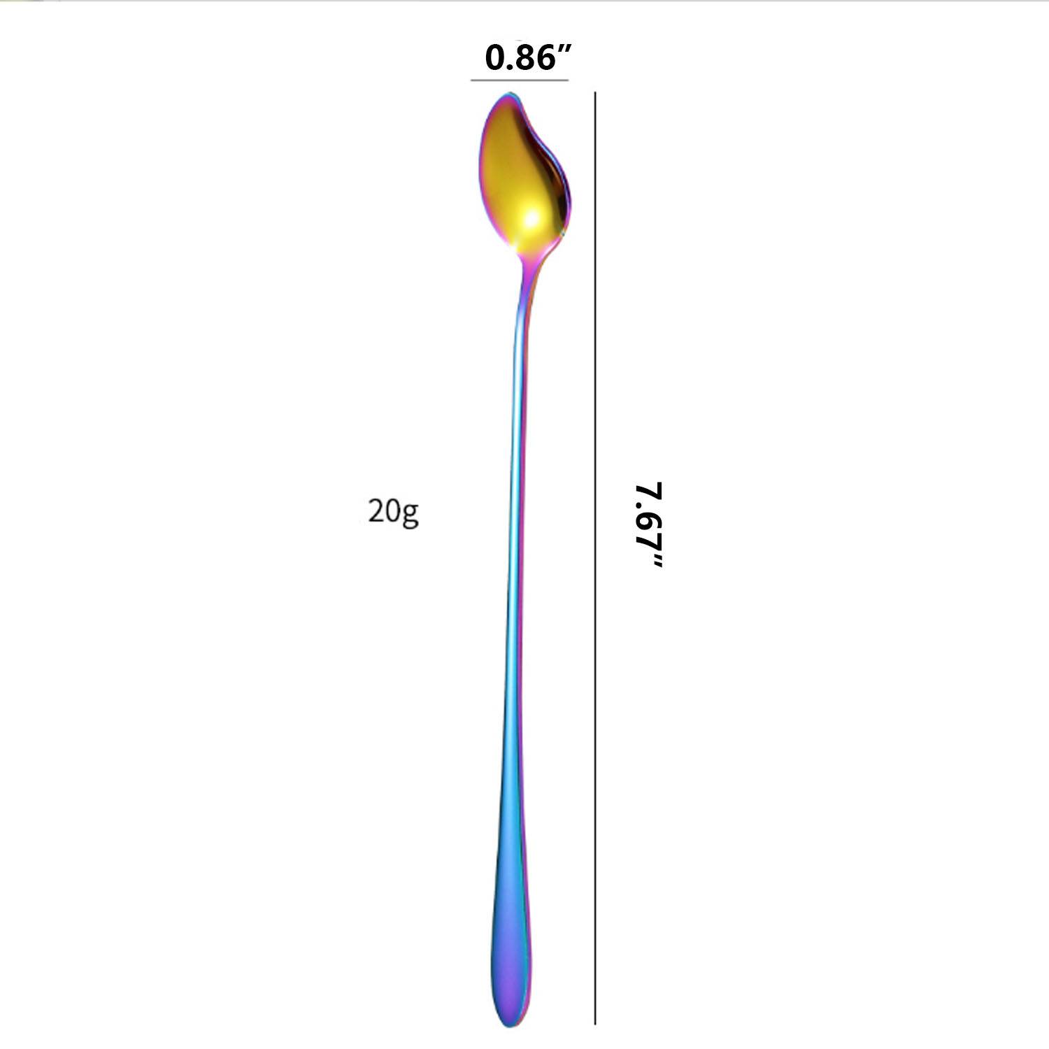 304 stainless steel long-handled small spoons 3