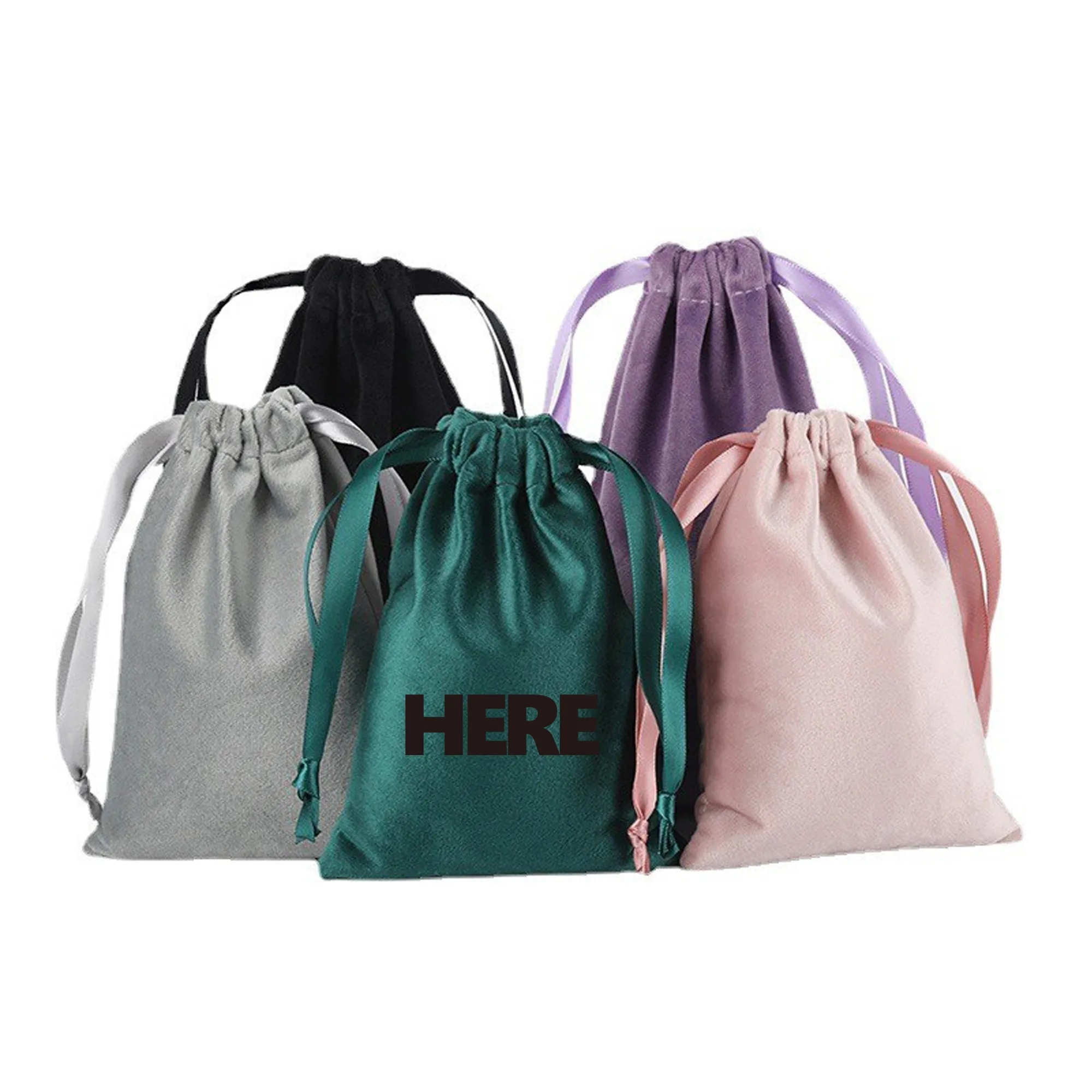 Satin Drawstring Bag Bundle Pocket 1