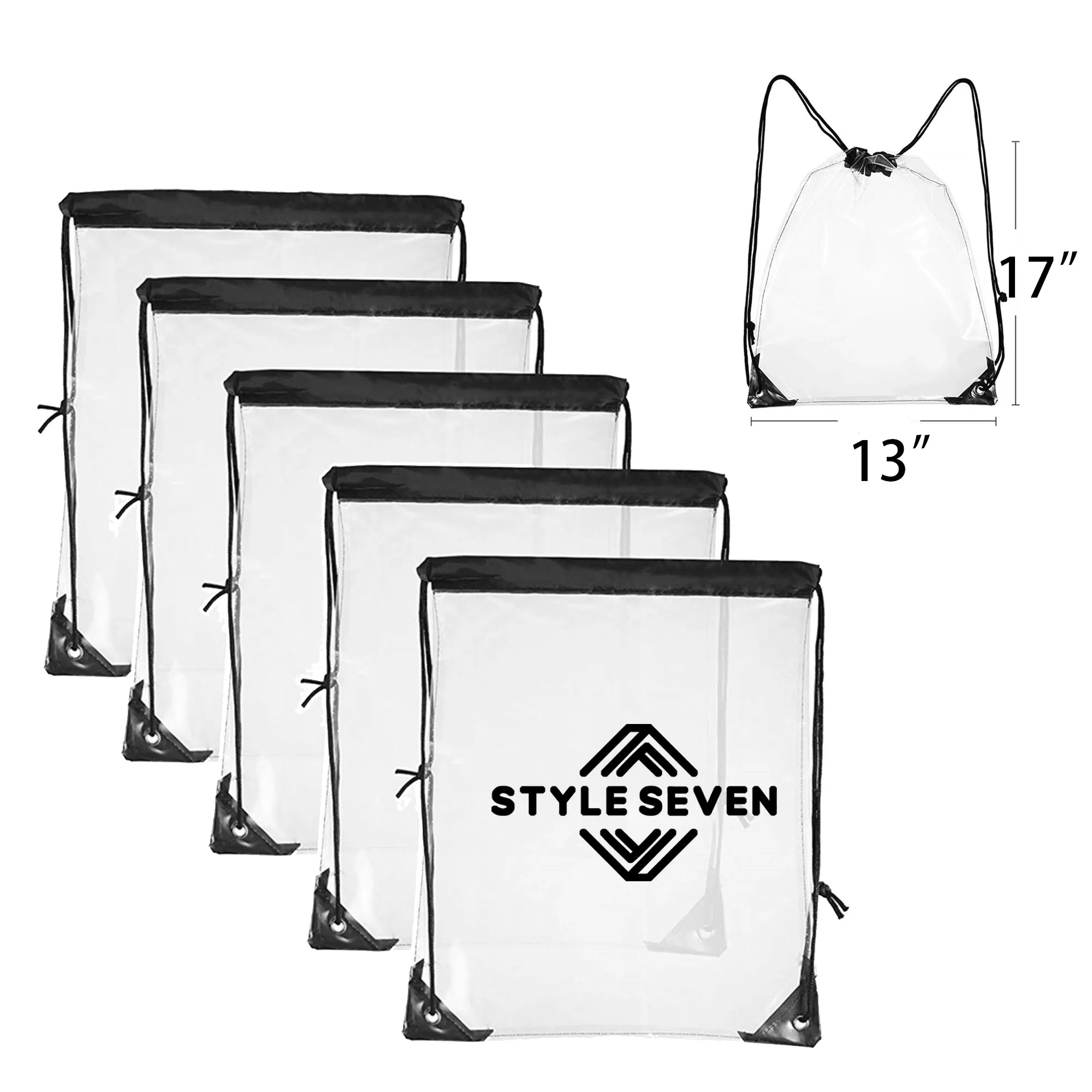 A Waterproof Transparent Bag with a Drawstring for Easy Insp