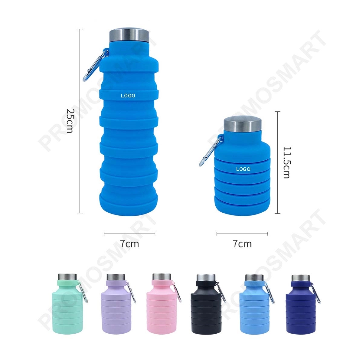 18Oz Silicone Collapsible Water Bottle 2