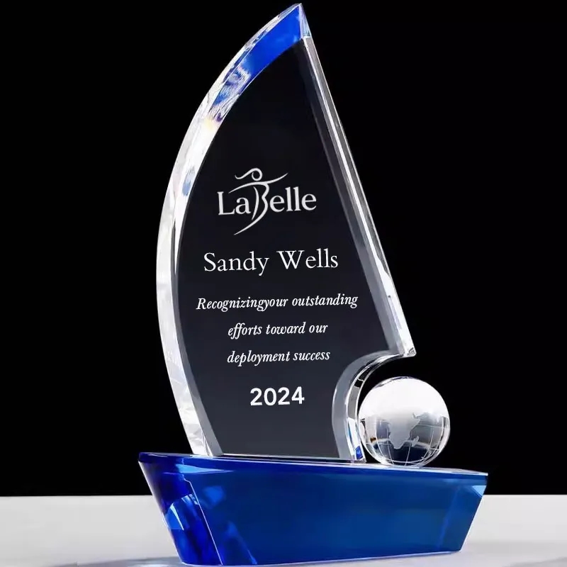 Crystal Globe Sailboat Awards 3