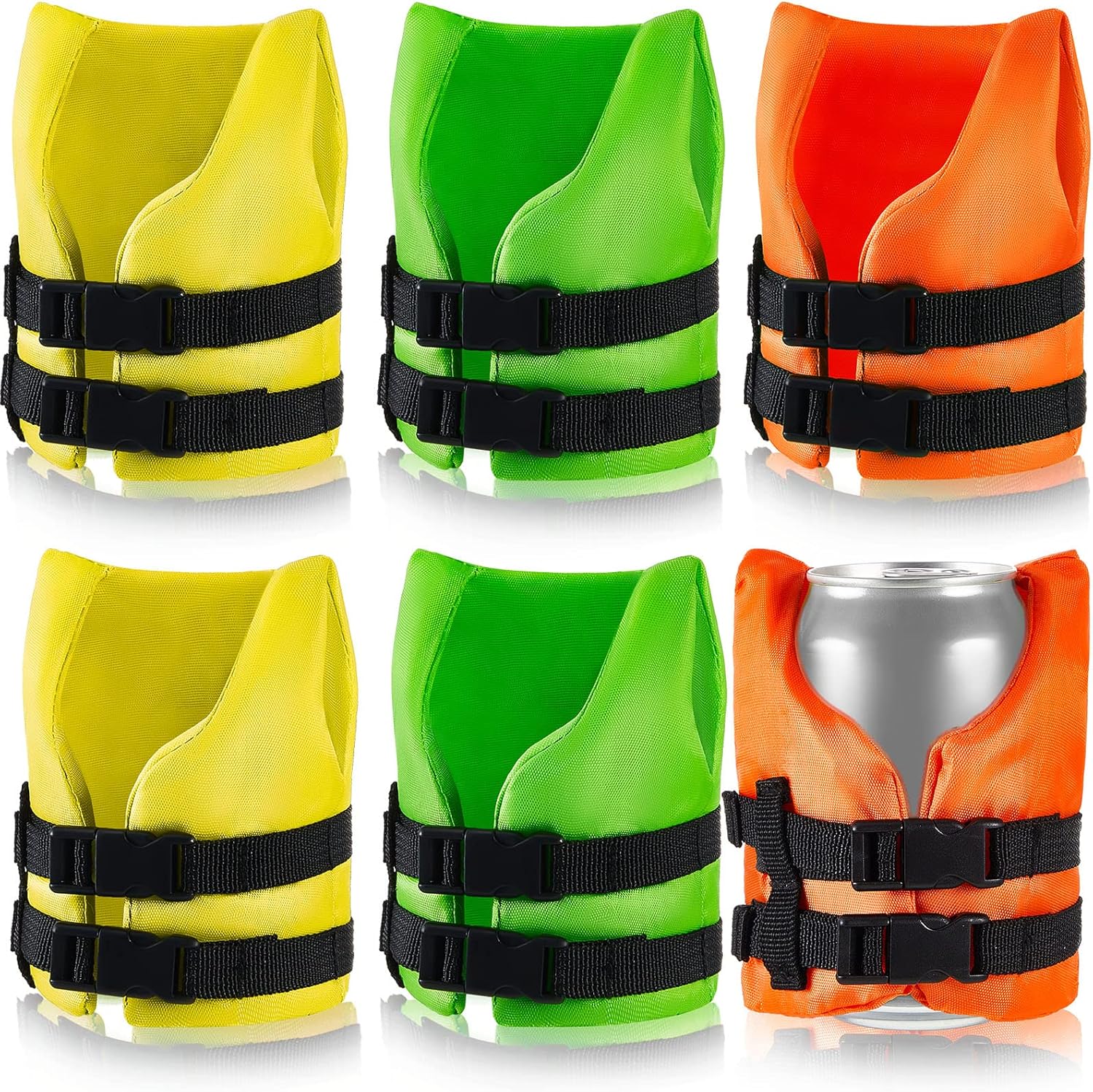 Life Vest Bottle Cooler, custom koozie with logo imprint 2