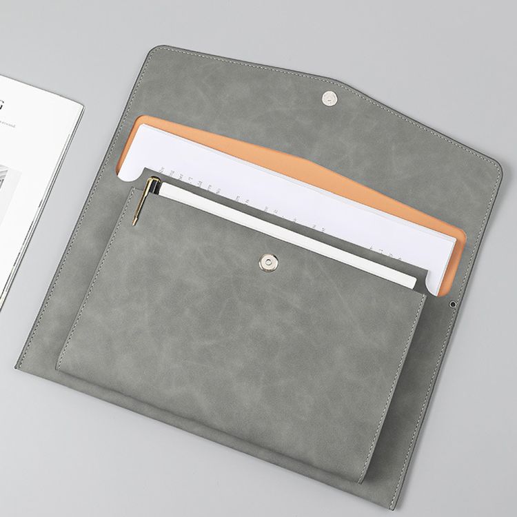 PU Leather A4 2 Pockets Document Holder 3