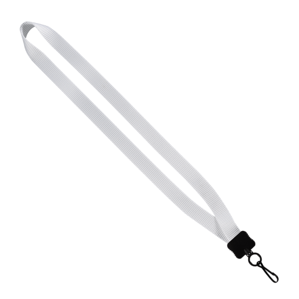 3/4" Smooth Nylon Lanyard with Plastic Clamshell, O-Ring & Metal Swivel Sna 16