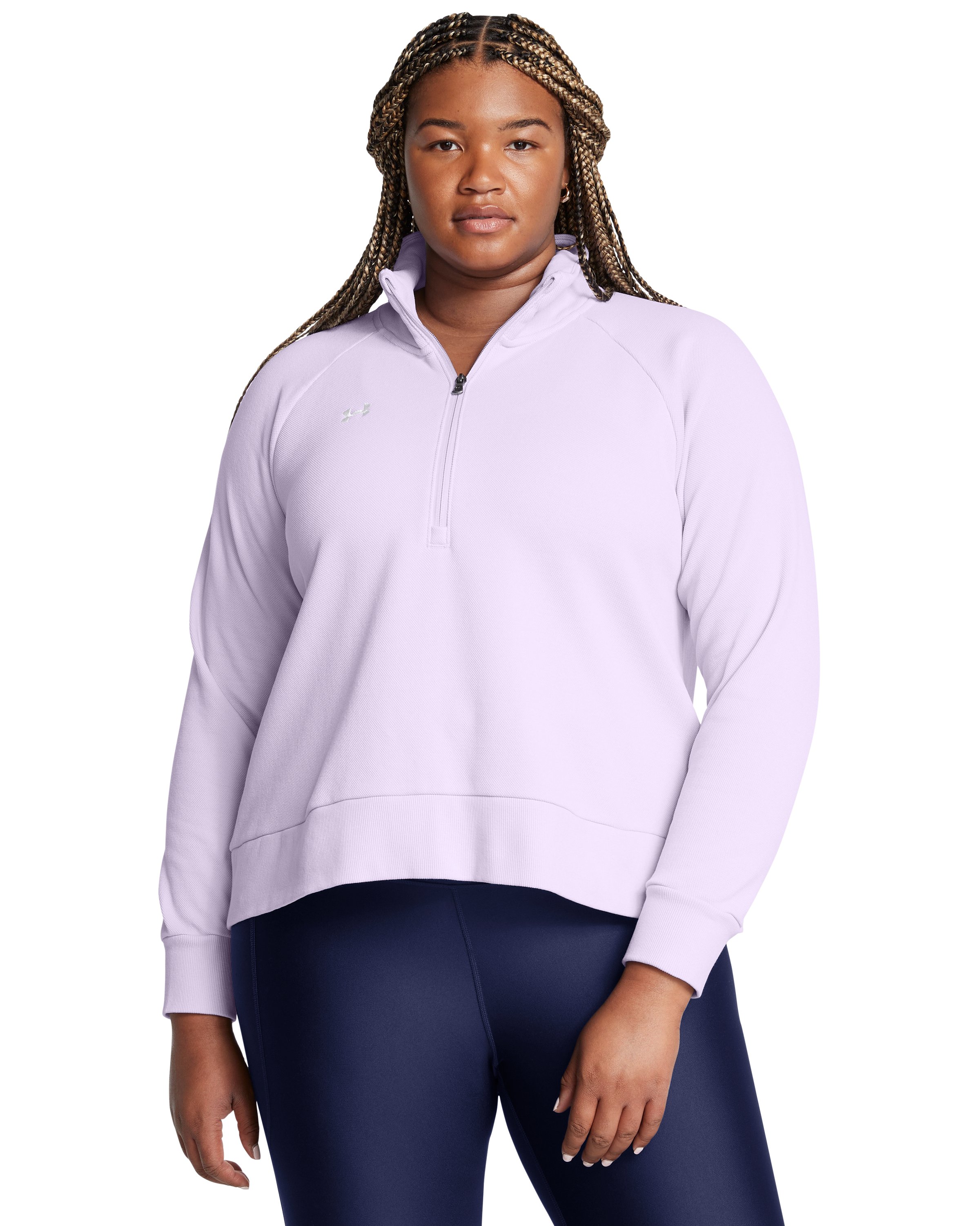 UA Rival Fleece Textured Women's  Zip 5