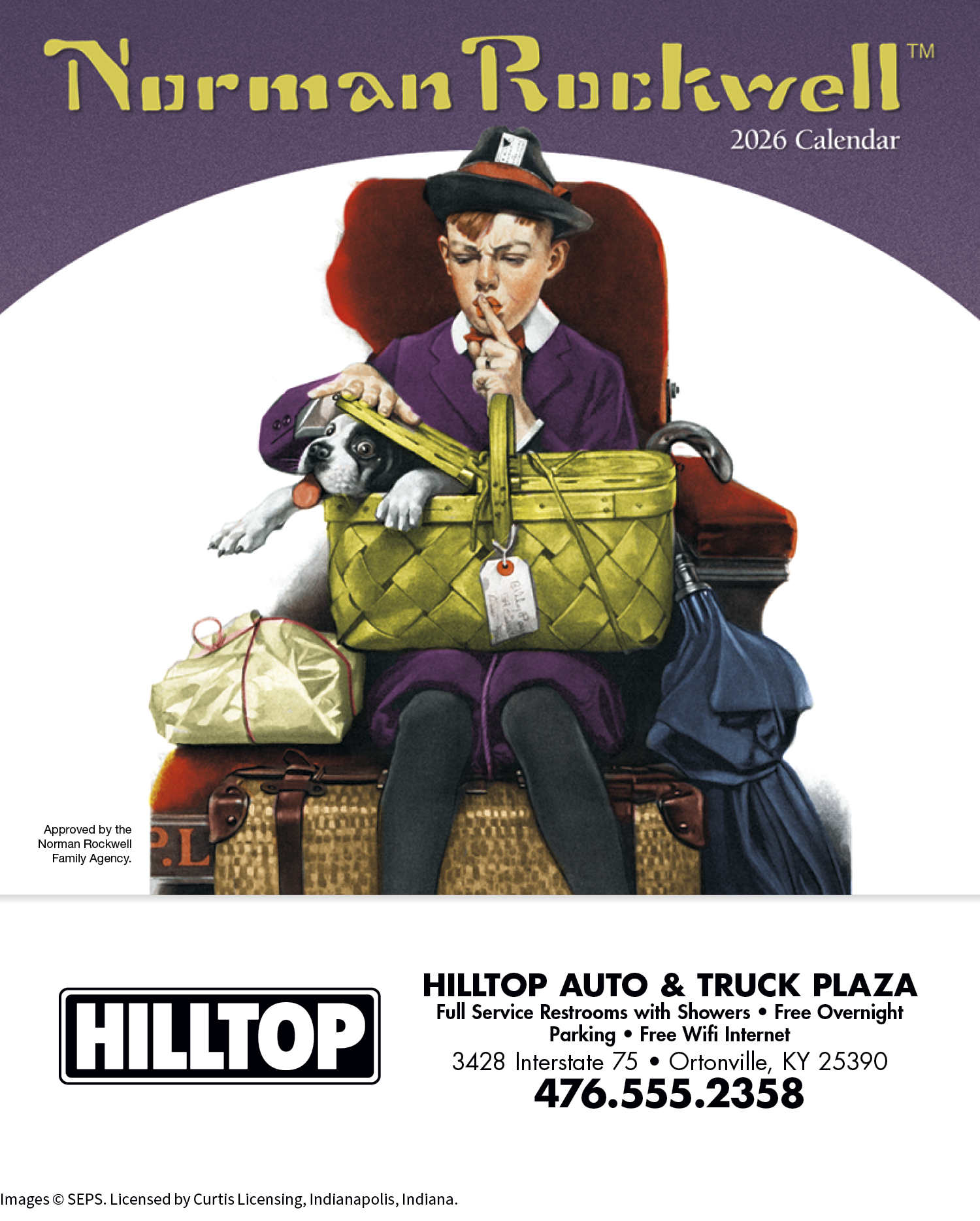 HotLine® Products Norman Rockwell Mini Calendar 53