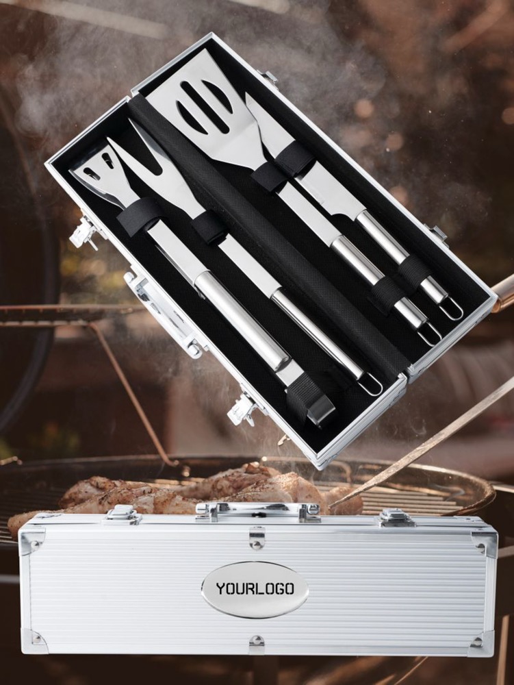 4 Pieces BBQ Tool Set 4