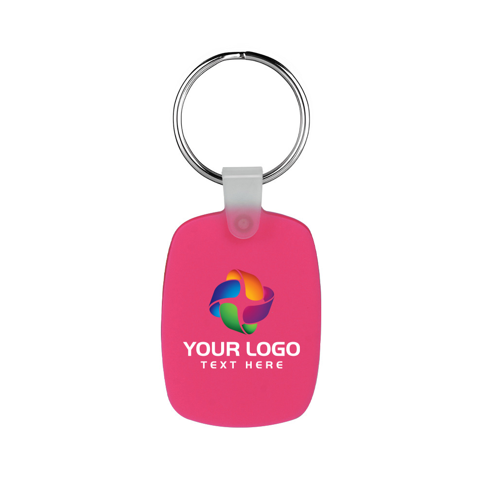 Oval Shaped Silicone Keychain 33