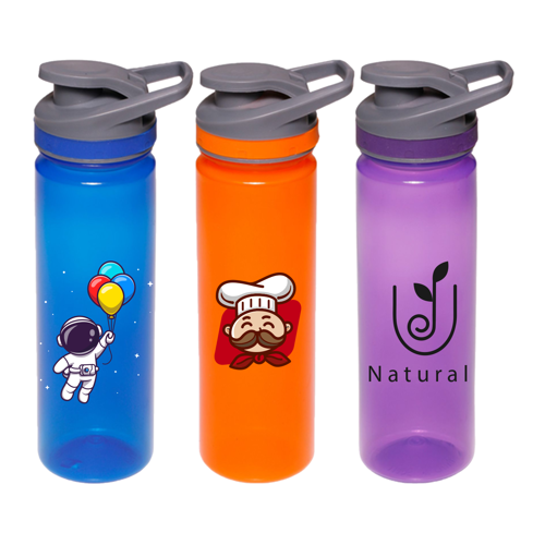 Sports Bottle with Flip Top and Screw-on Caps - 22 oz 4