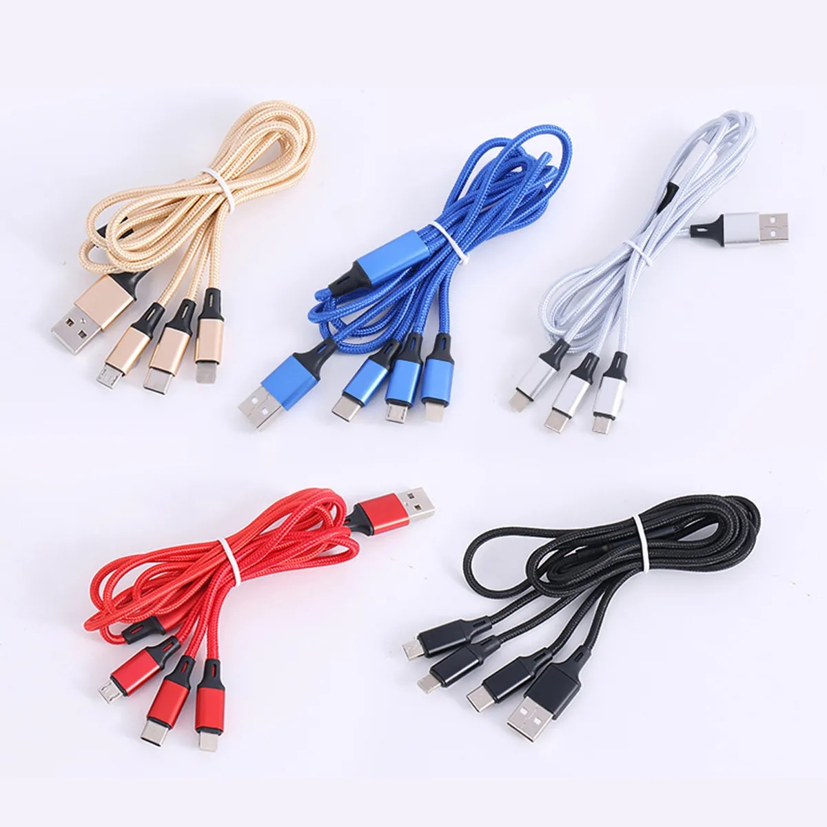 Cellphone Tablet USB Multiple Charging Cord Adapter 3