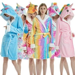 Adult Lady Narwhal Polar Fleece Robe Soft Bathrobe 3