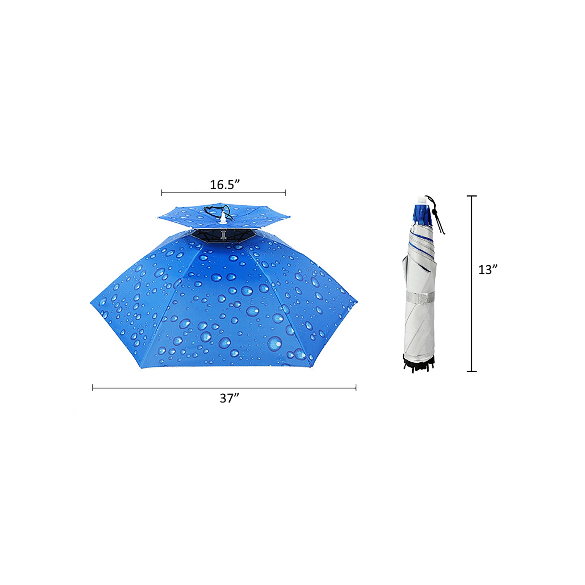 37" Diameter Large Umbrella Hat 3