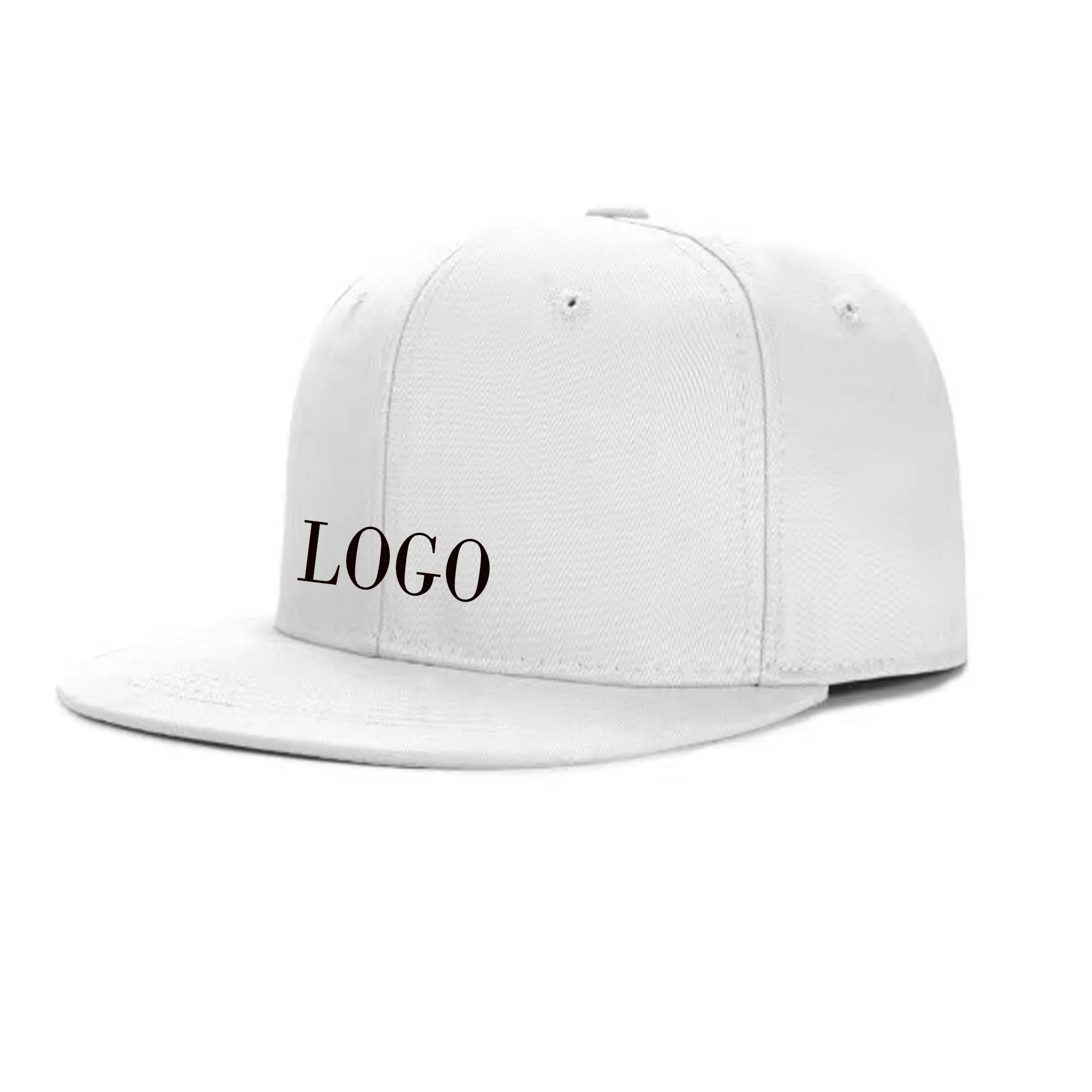 6 Panel Flat Bill Snapback Cap 2