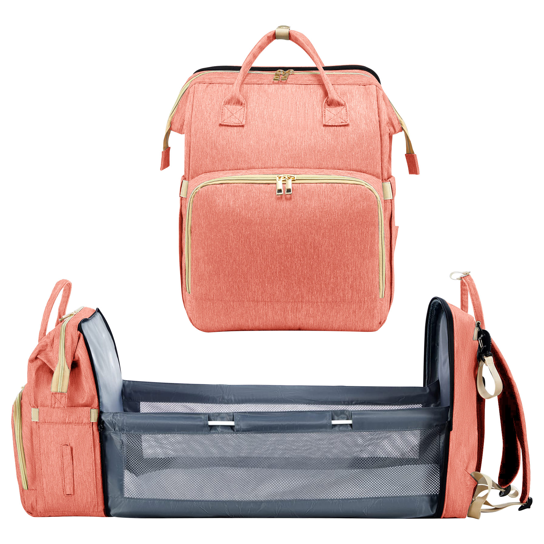 Outdoor Foldable Baby Diaper Mommy Backpack 6