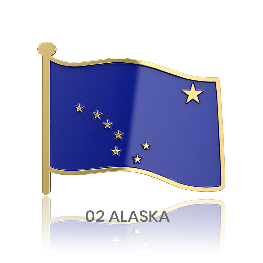 1" Stock Flag Pins 4