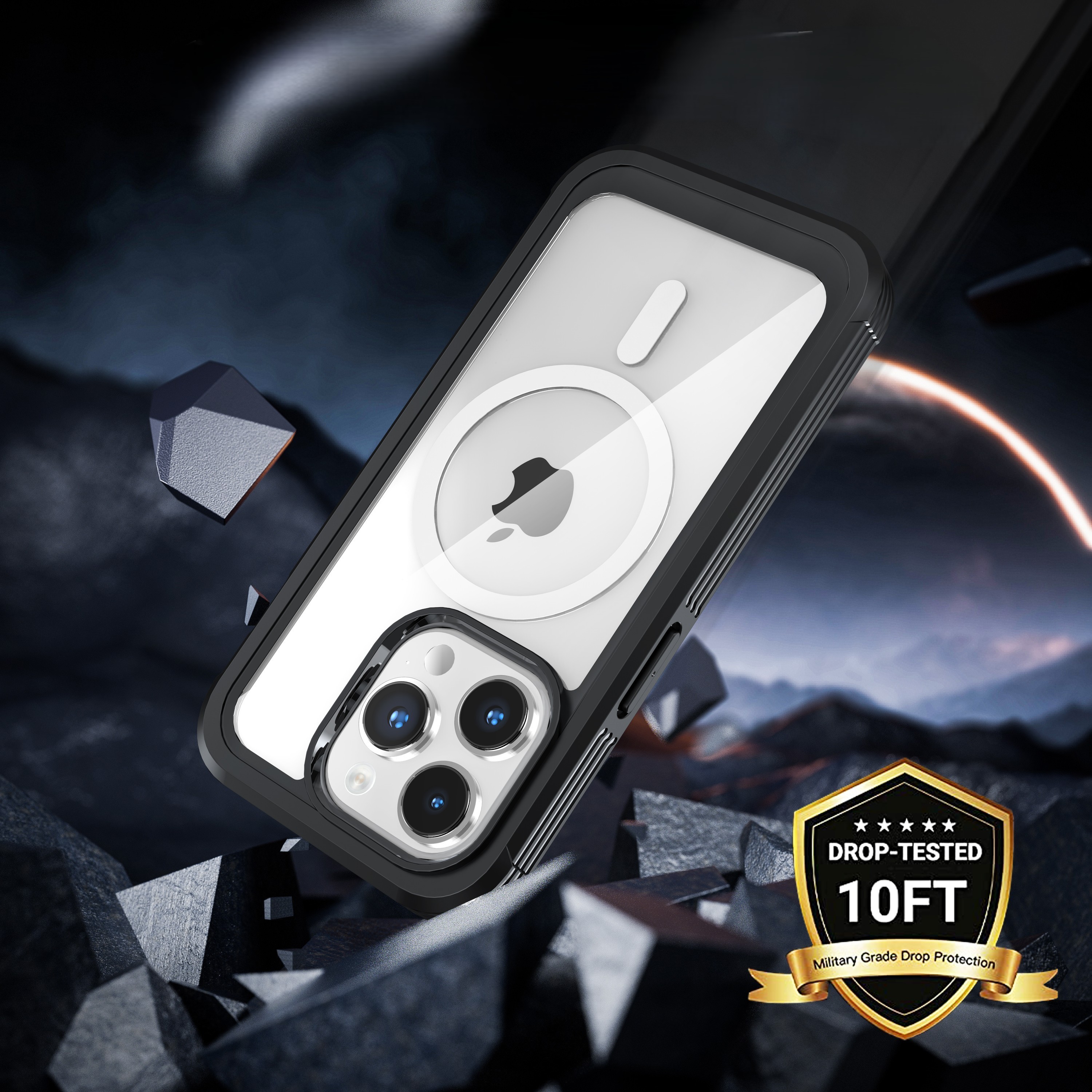 iPhone 15 Series Rugged Case with Built-In Screen Protector 3
