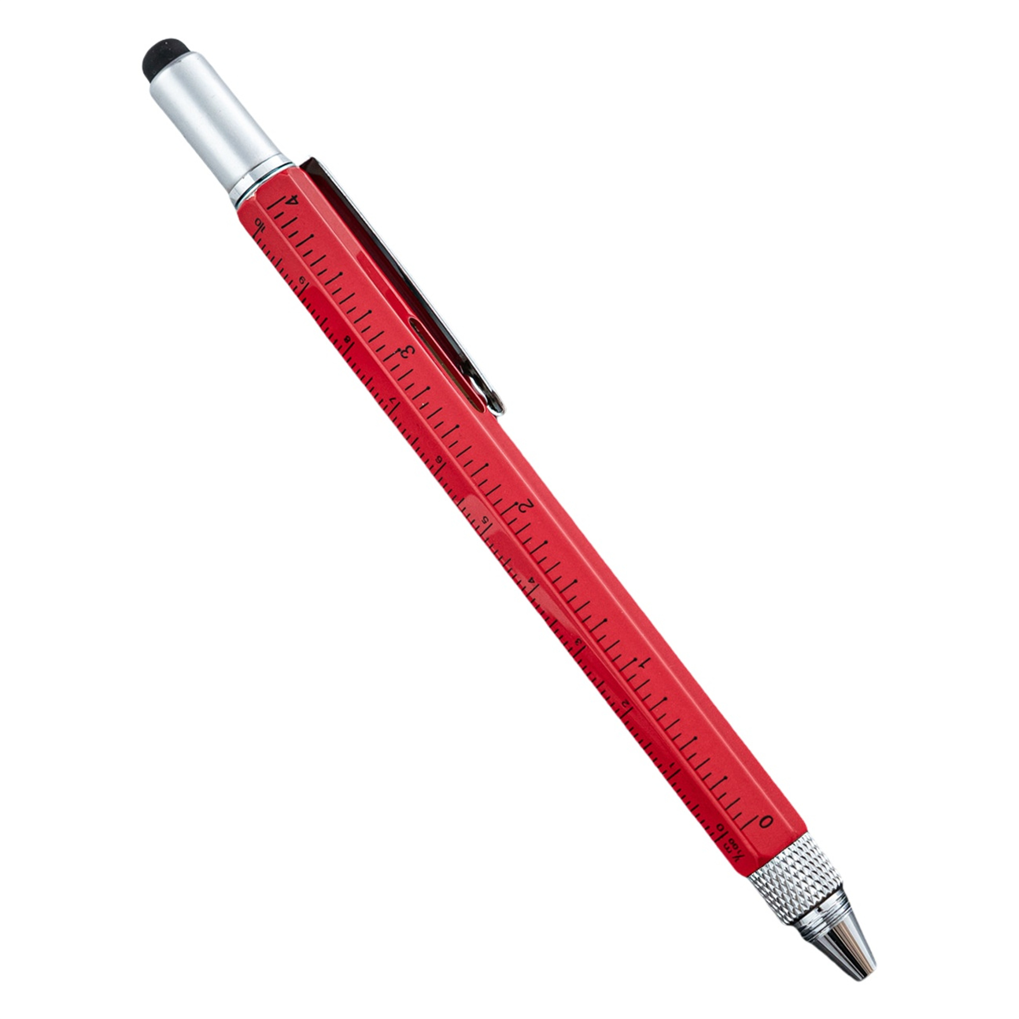 Metal 6 in 1 Multitool Stylus Ruler Ballpoint Pen 7