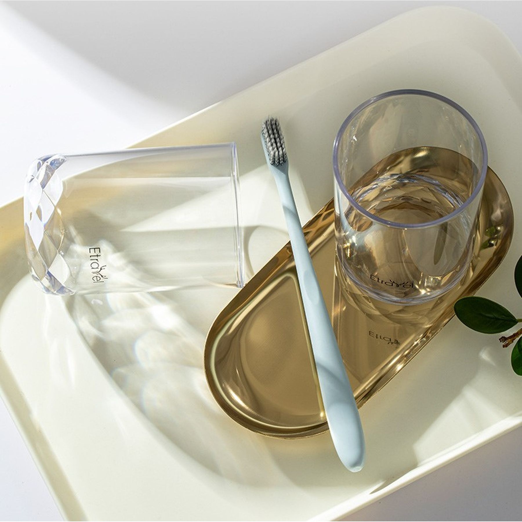10 Oz Glass Tumbler Cup For Bathroom Toothbrush Drinks Cup 4