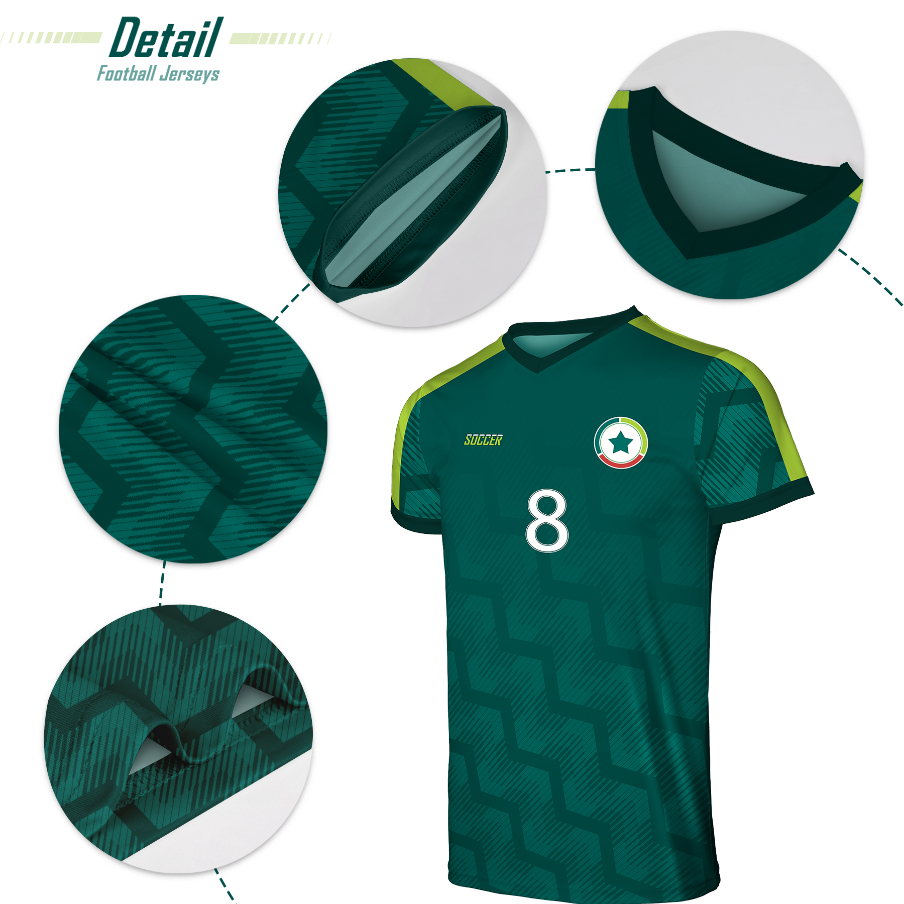 Custom Performance Personalized Soccer Jersey (Full Color Dye Sublimated) 6