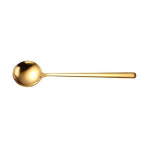 7.67 Inch Dual Color Golden Spoon With Round Head 26