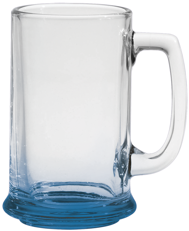 15 oz. Glass Tankard - Deep Etched 6