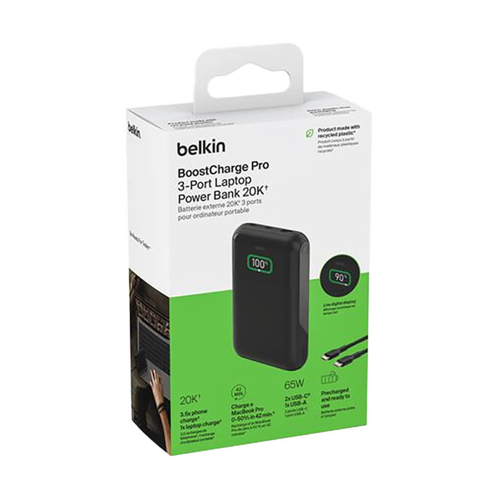Belkin 3-Port Laptop Power Bank 20K 4