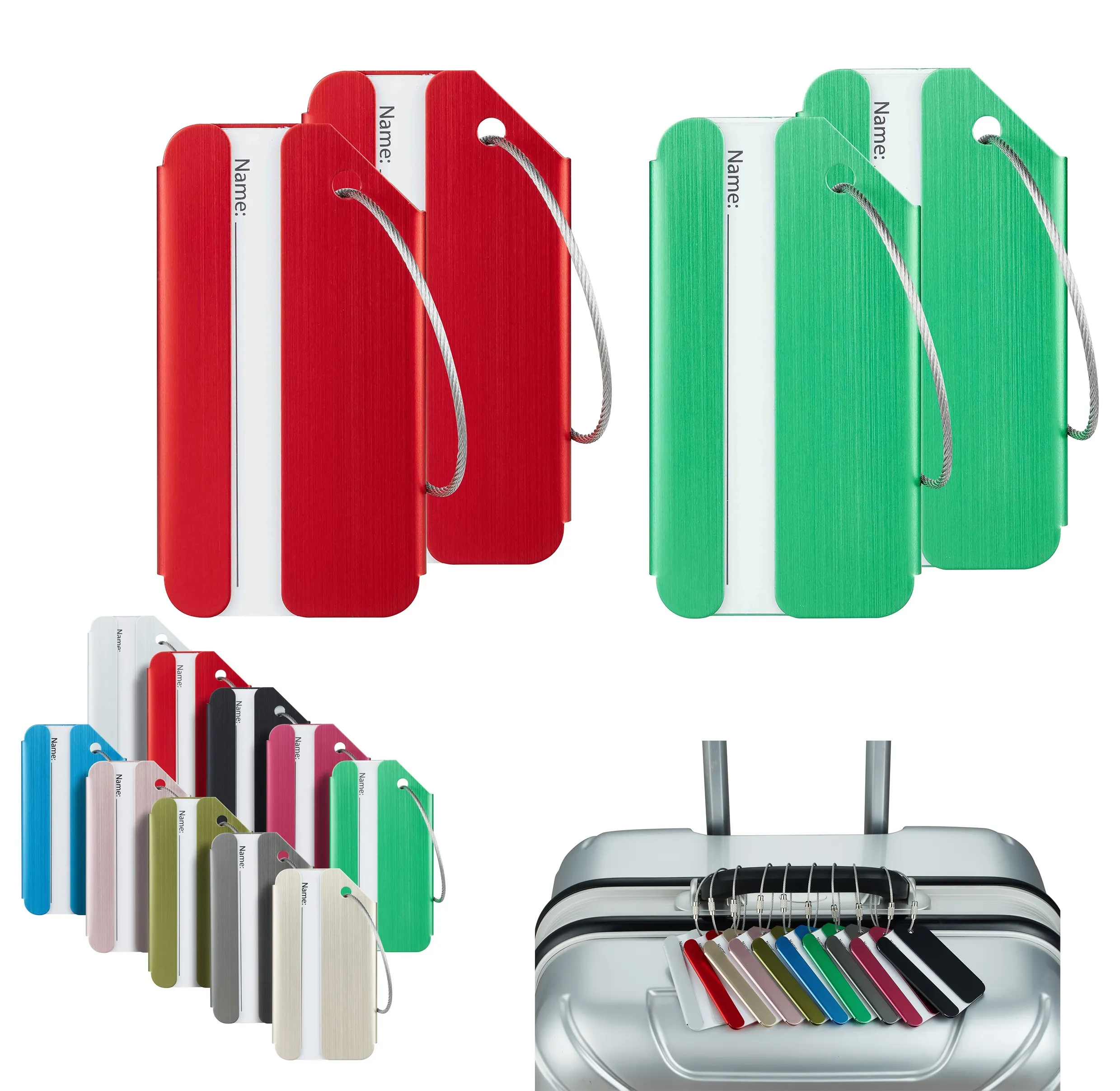 Aluminium Luggage Tags 2
