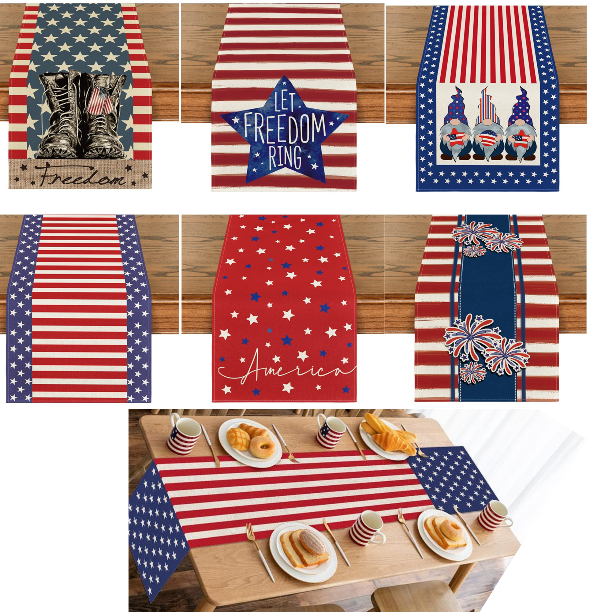 MOQ50 Custom Festival Table Runner 2