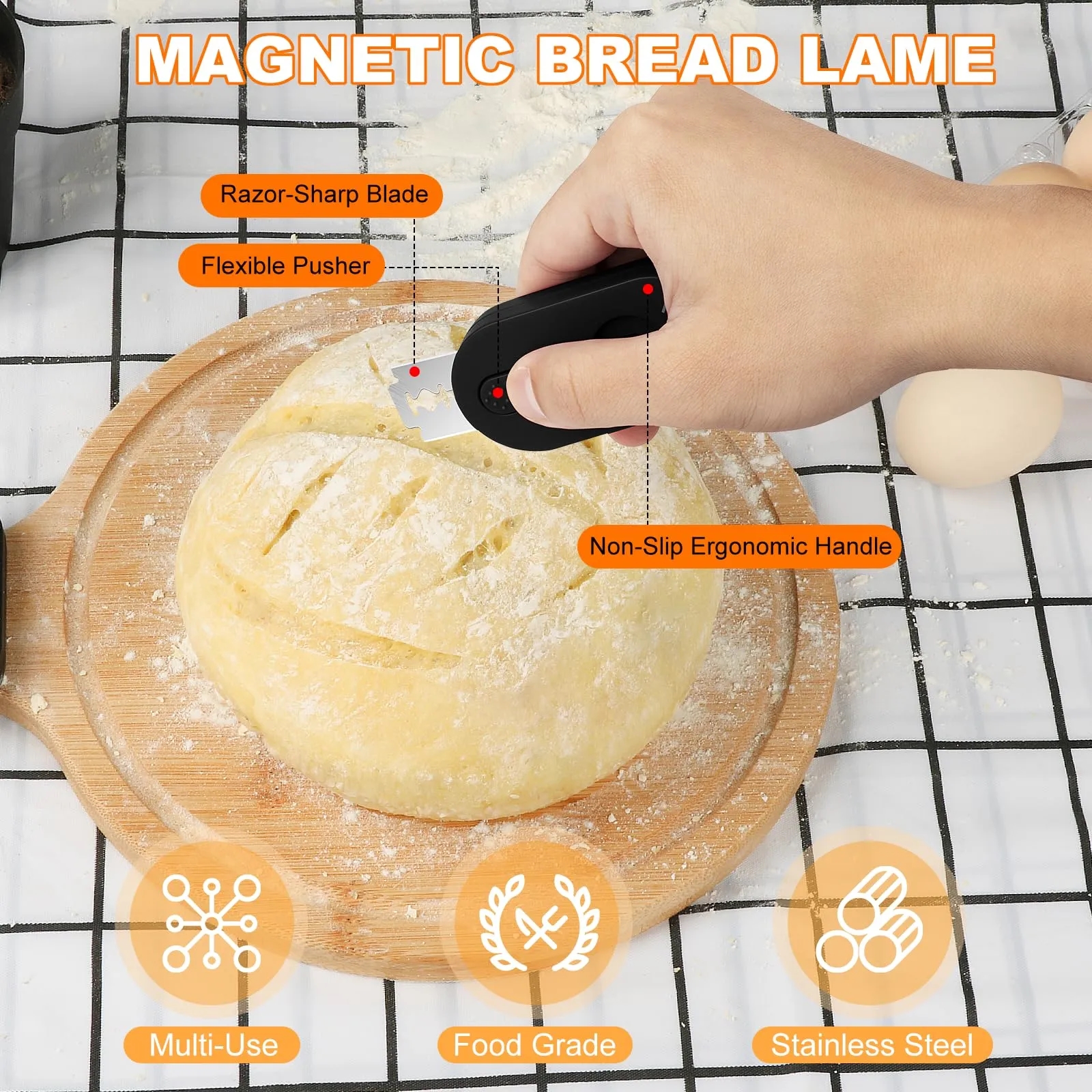 Magnetic Bread Lame Dough Scoring Tool 1