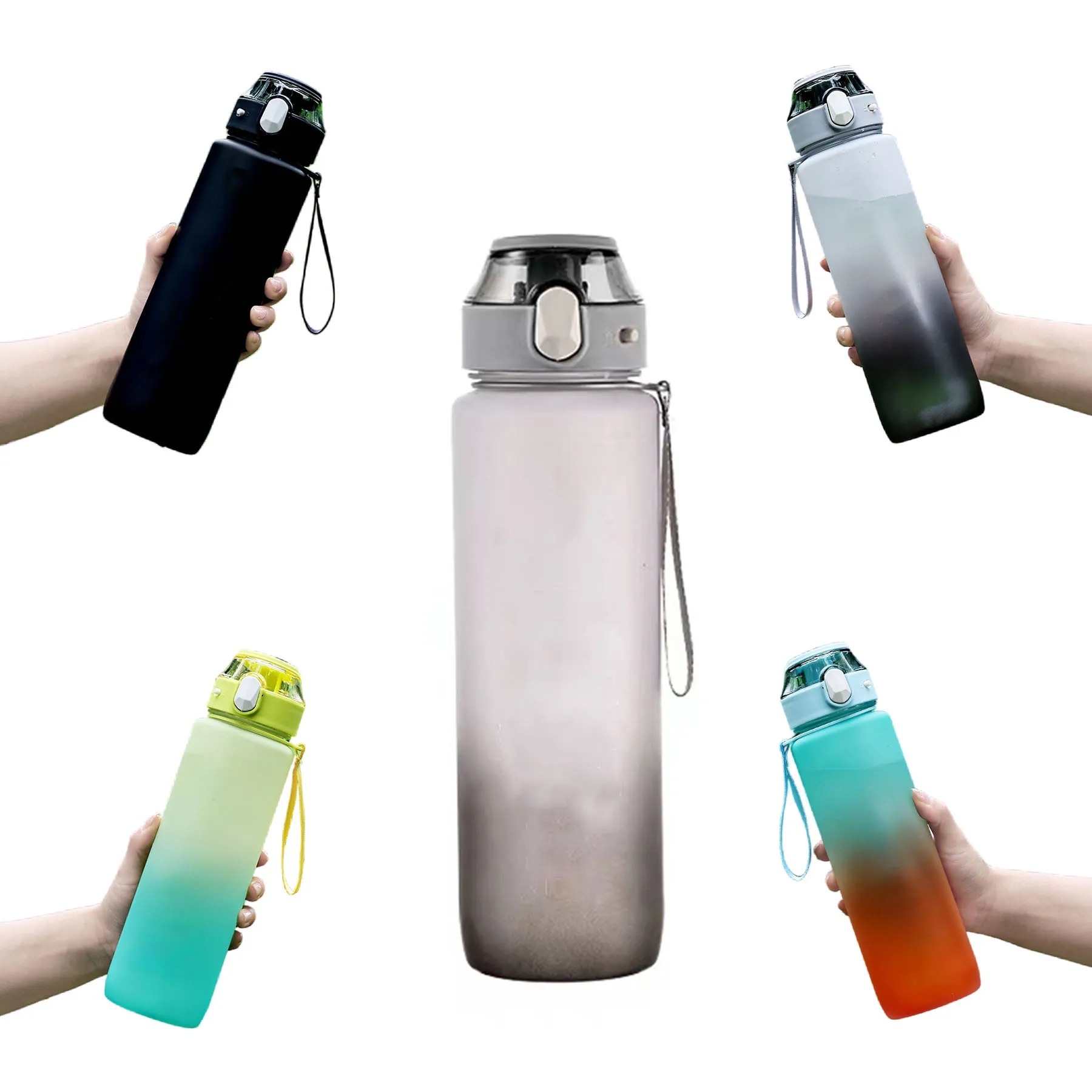 Gradient Motivational Sports Water Bottle 2
