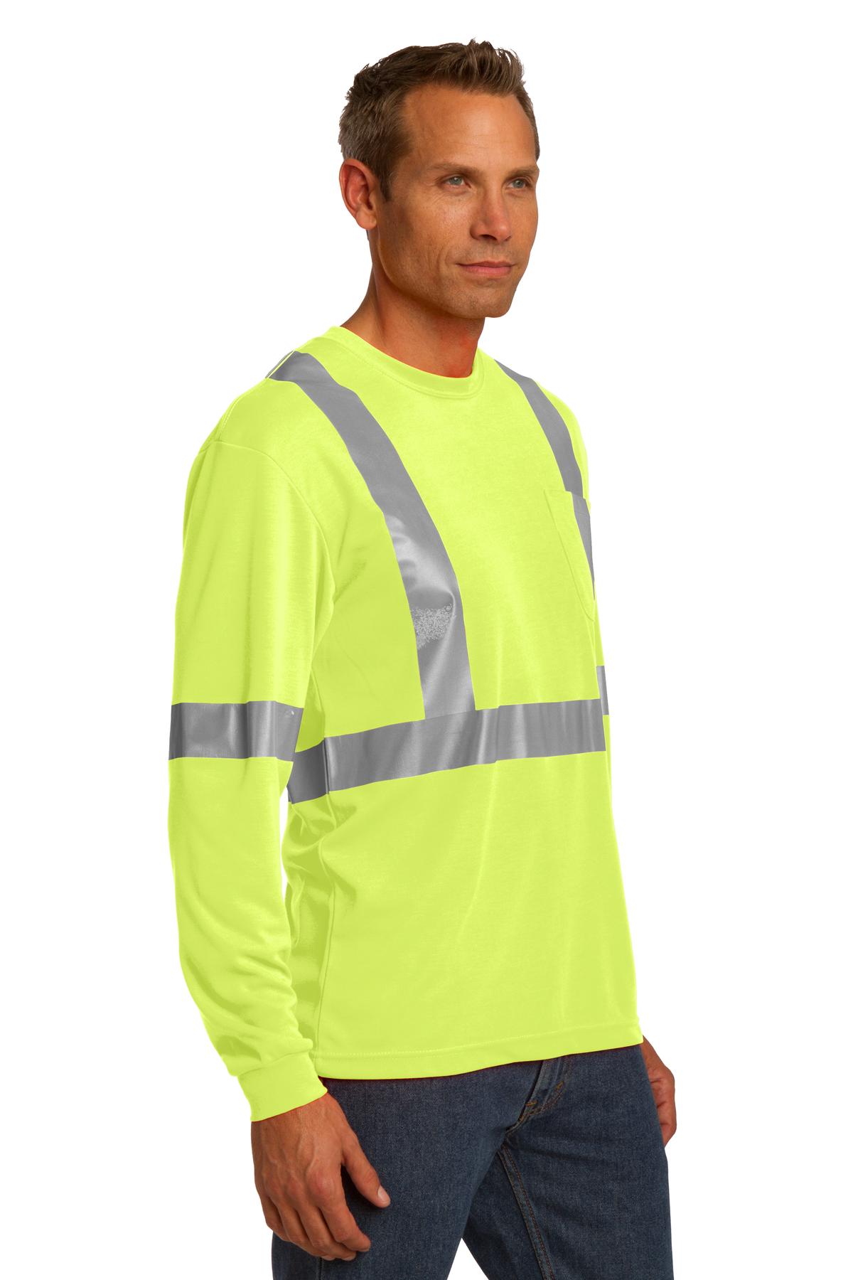 CornerStone ANSI 107 Class 2 Long Sleeve Safety T-Shirt. CS401LS 11