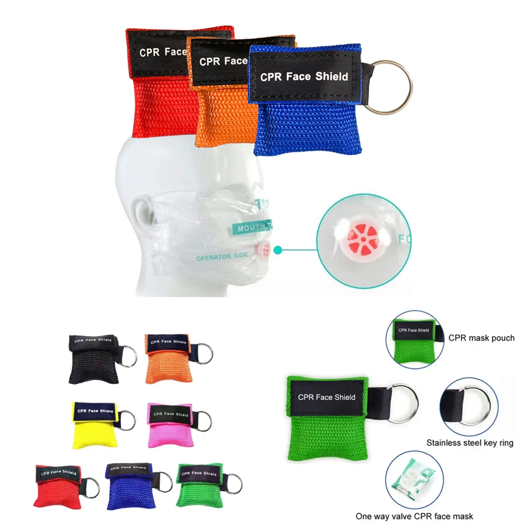CPR Emergency Face Shield For First Aid 3