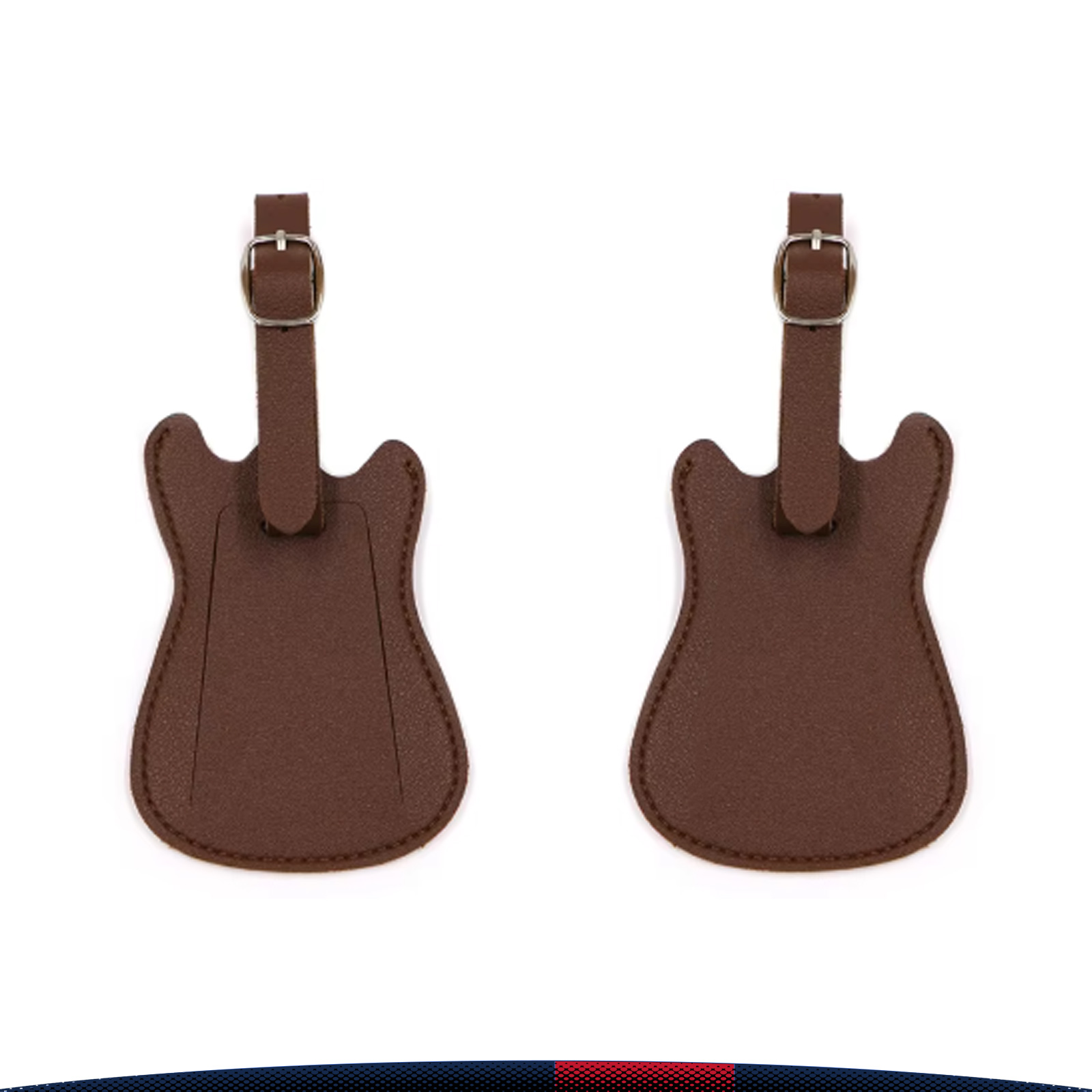 Travdex Guitar-Shaped PU Leather Luggage Tag 3
