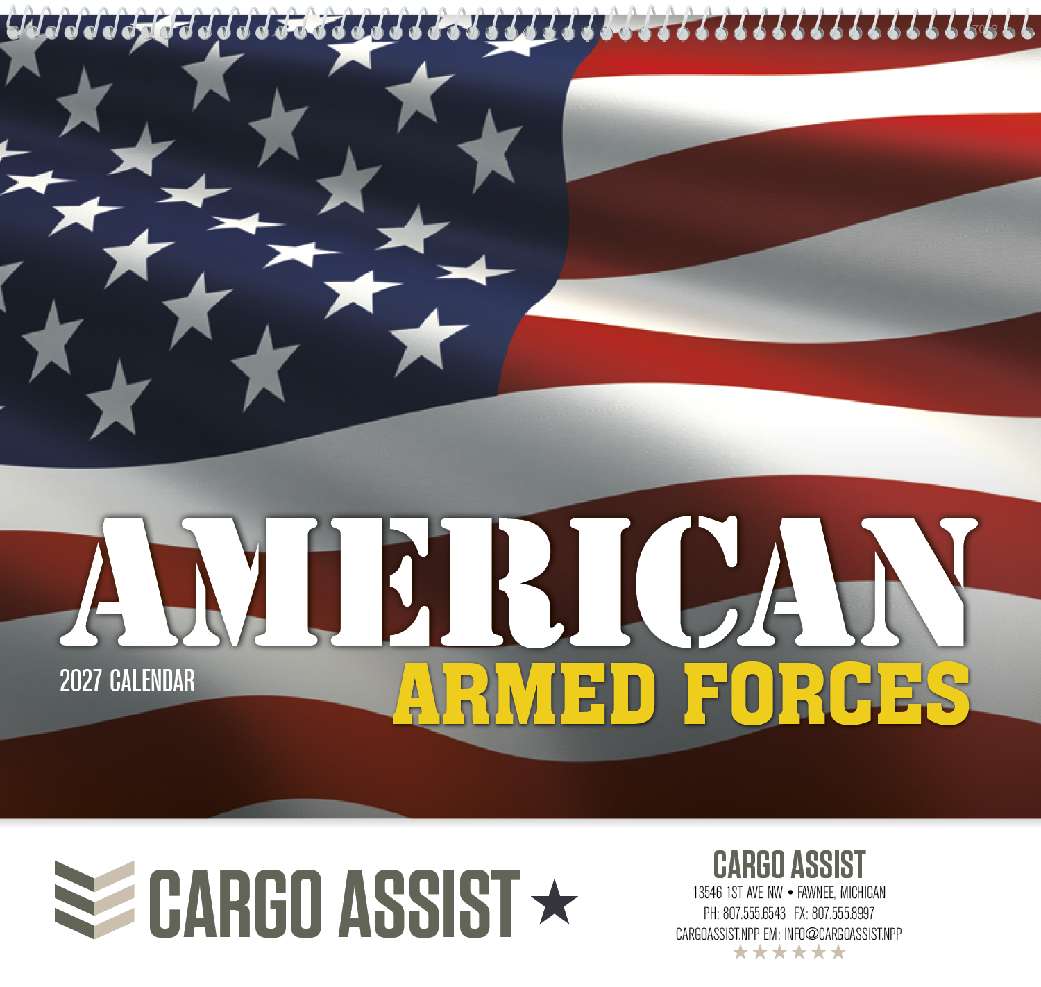 Good Value™ American Armed Forces - Spiral Calendar 35