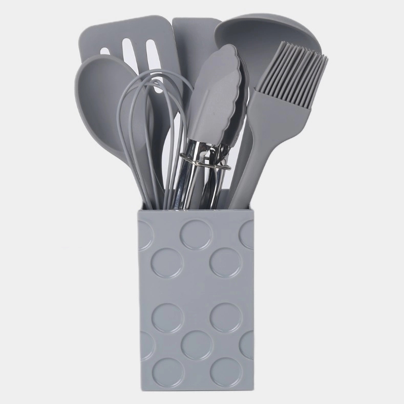 Non-Stick Silicone Cooking Utensils Set with Holder 4
